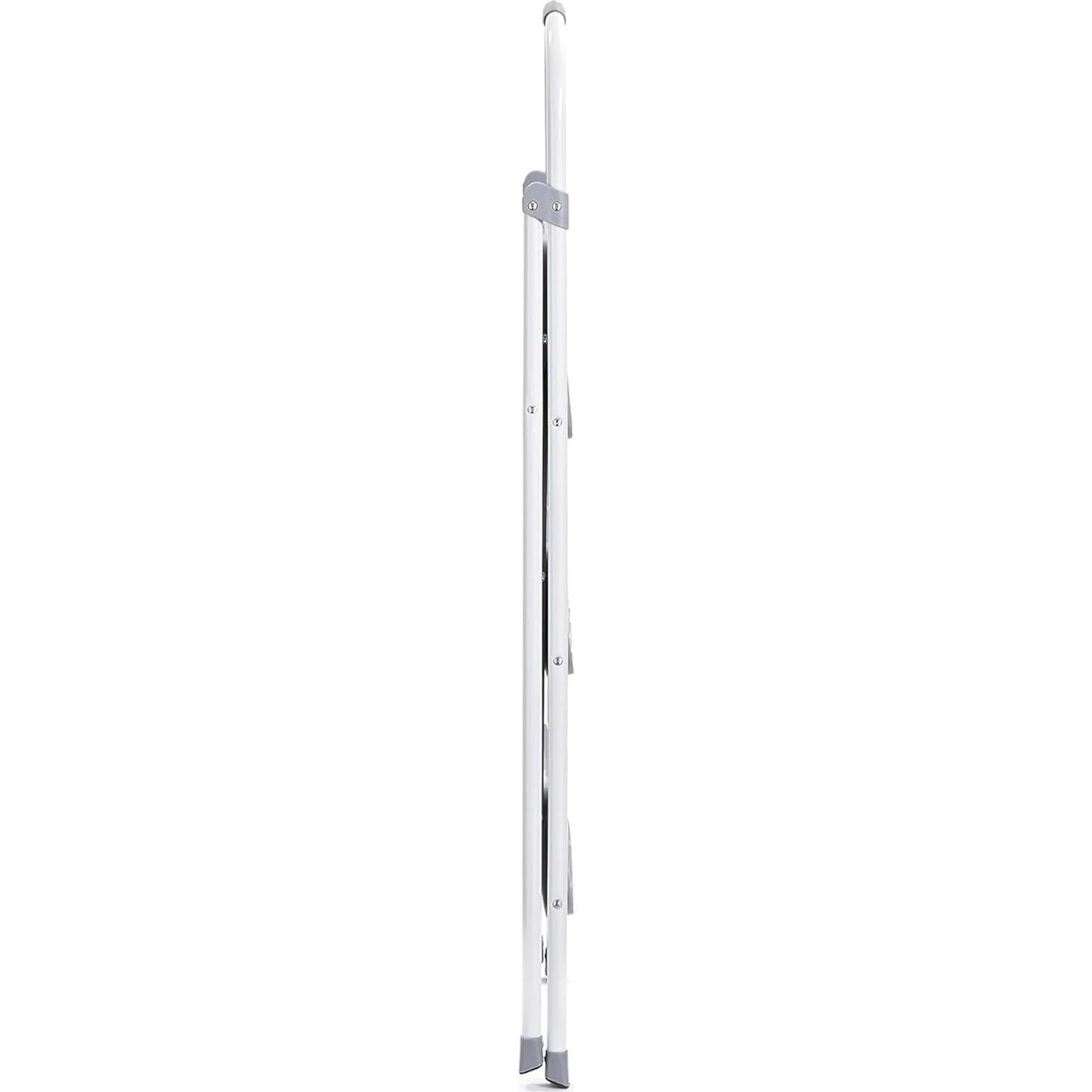 Escalera Plegable Rubbermaid 3 Pasos Acero Blanco 102kg