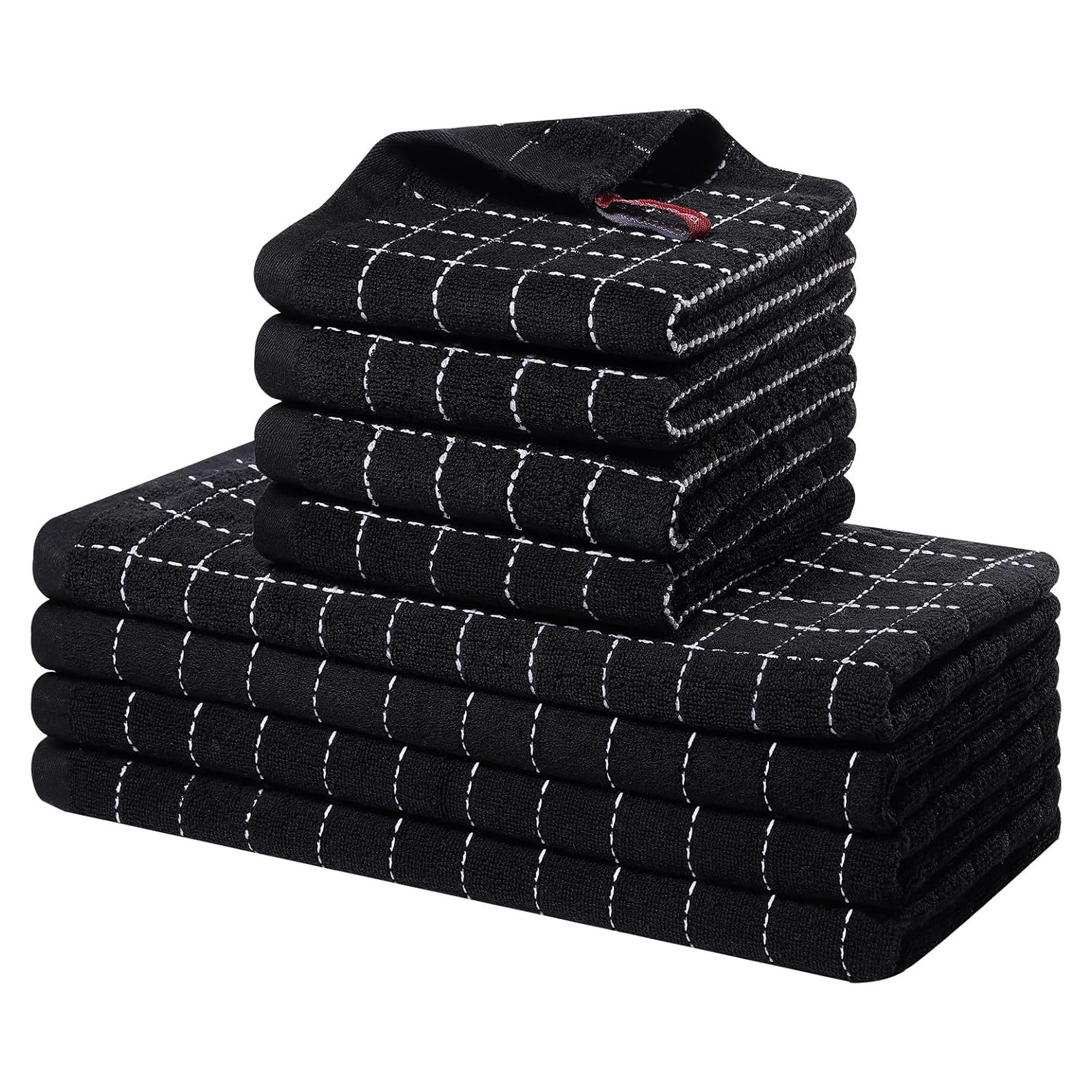 Juego de Toallas de Cocina Homaxy 100% Algodón 8 Piezas