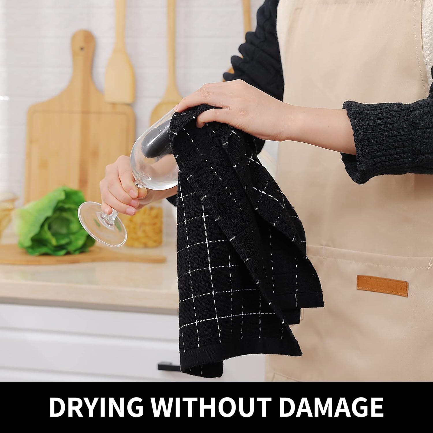 Juego de Toallas de Cocina Homaxy 100% Algodón 8 Piezas