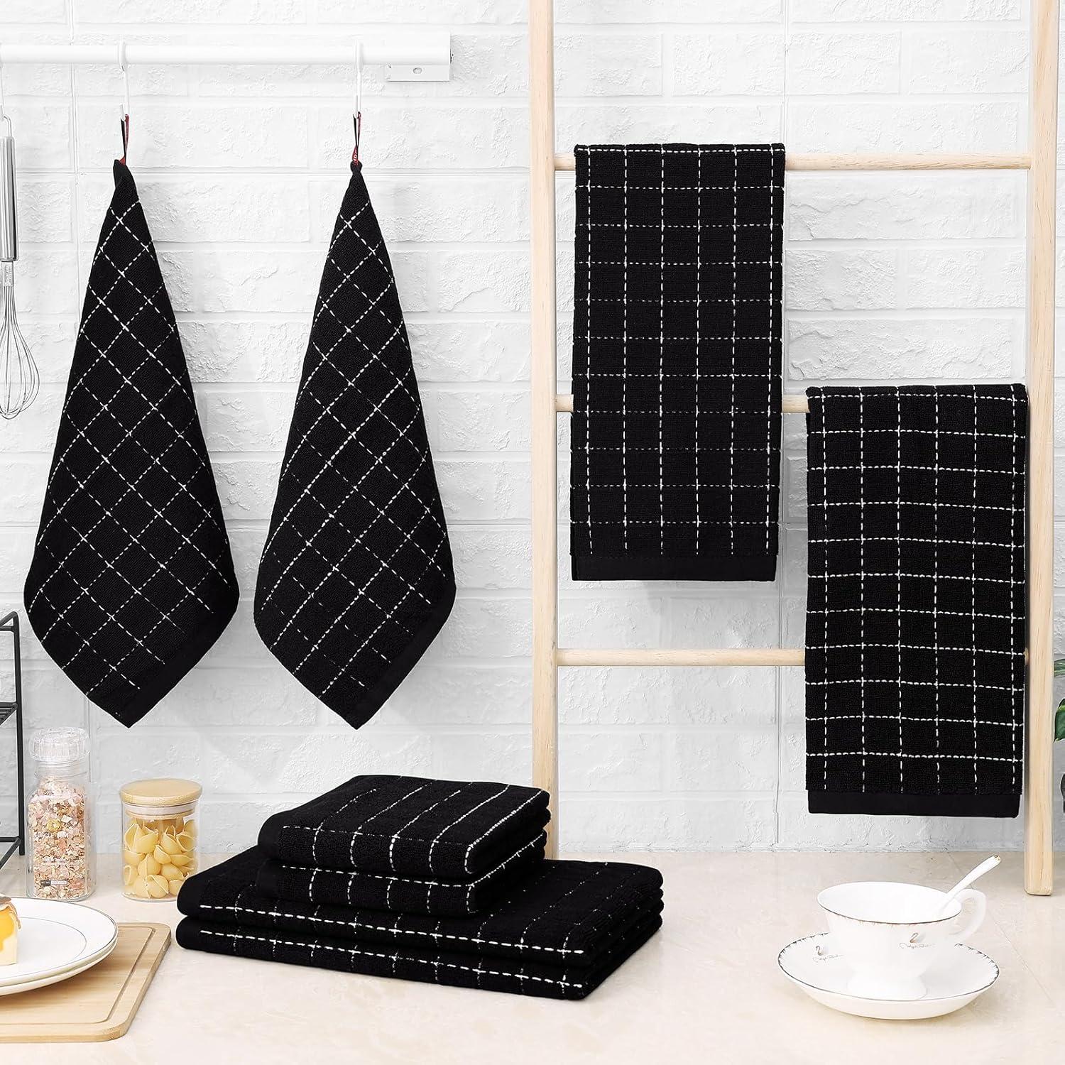 Juego de Toallas de Cocina Homaxy 100% Algodón 8 Piezas