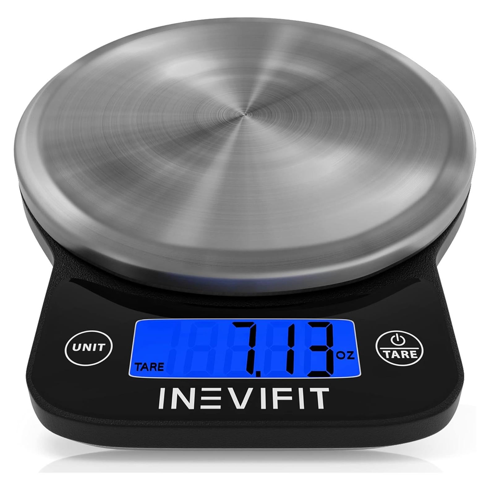 Báscula de Cocina Digital INEVIFIT 6 kg Acero Inoxidable