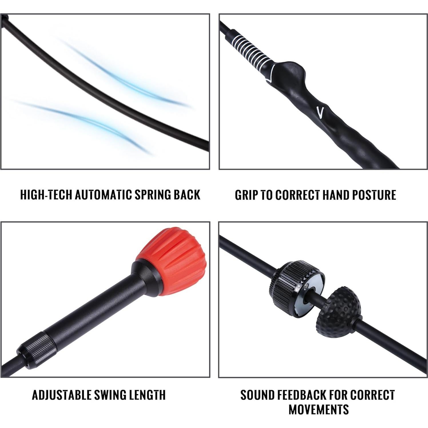 Bastón de Entrenamiento de Swing de Golf PGM - Ajustable