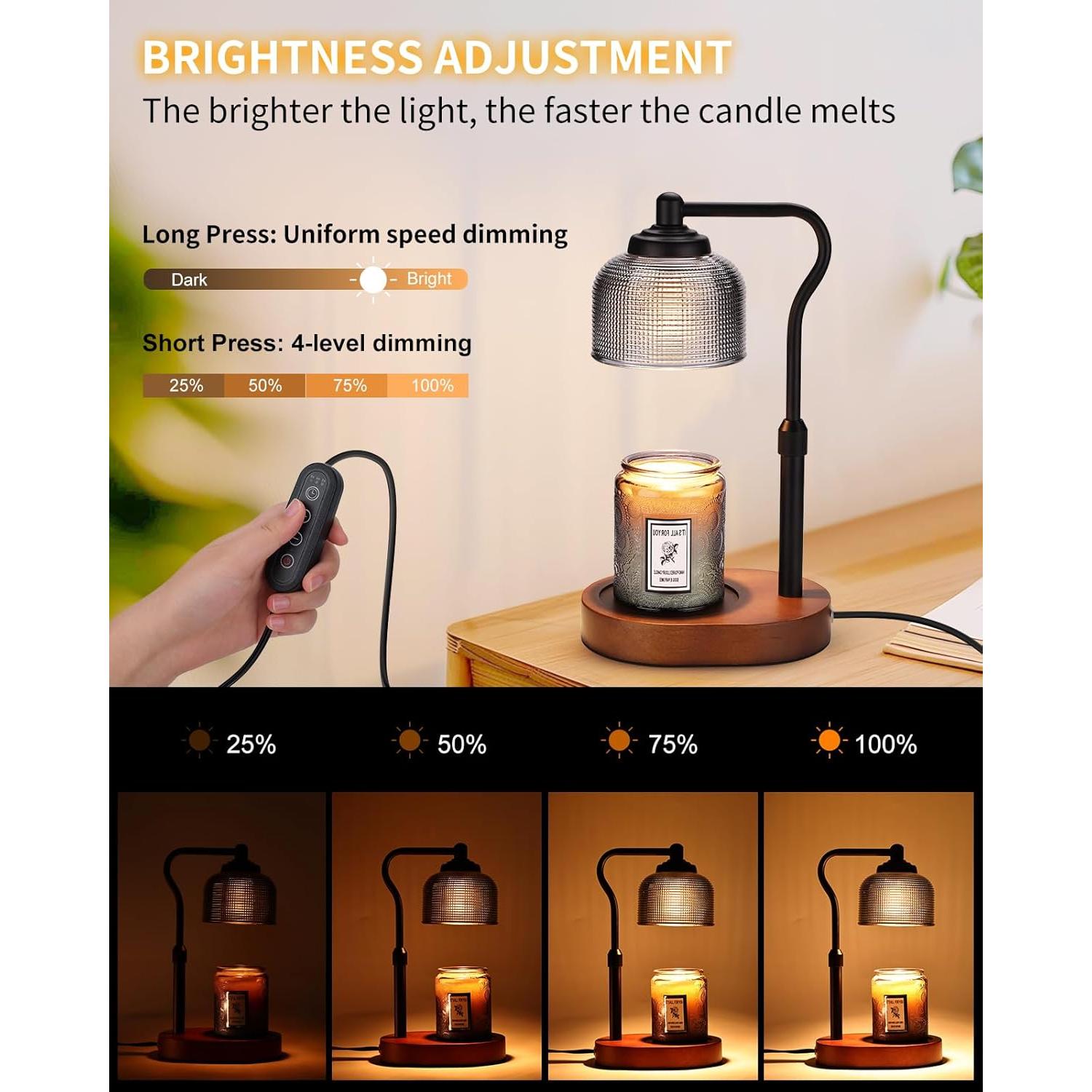 Lámpara Calentadora de Velas Kadrama con Temporizador 50W