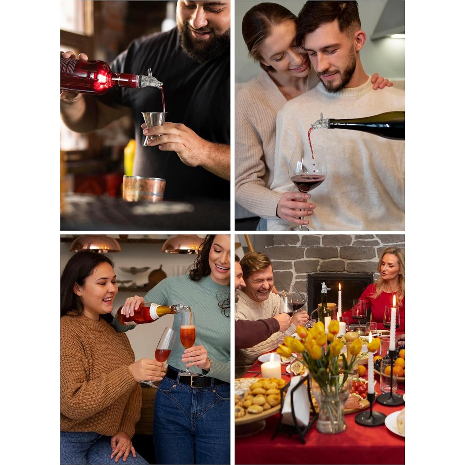 Vertedor de Vino Sodknow Toro Acero Inoxidable 15.49 cm