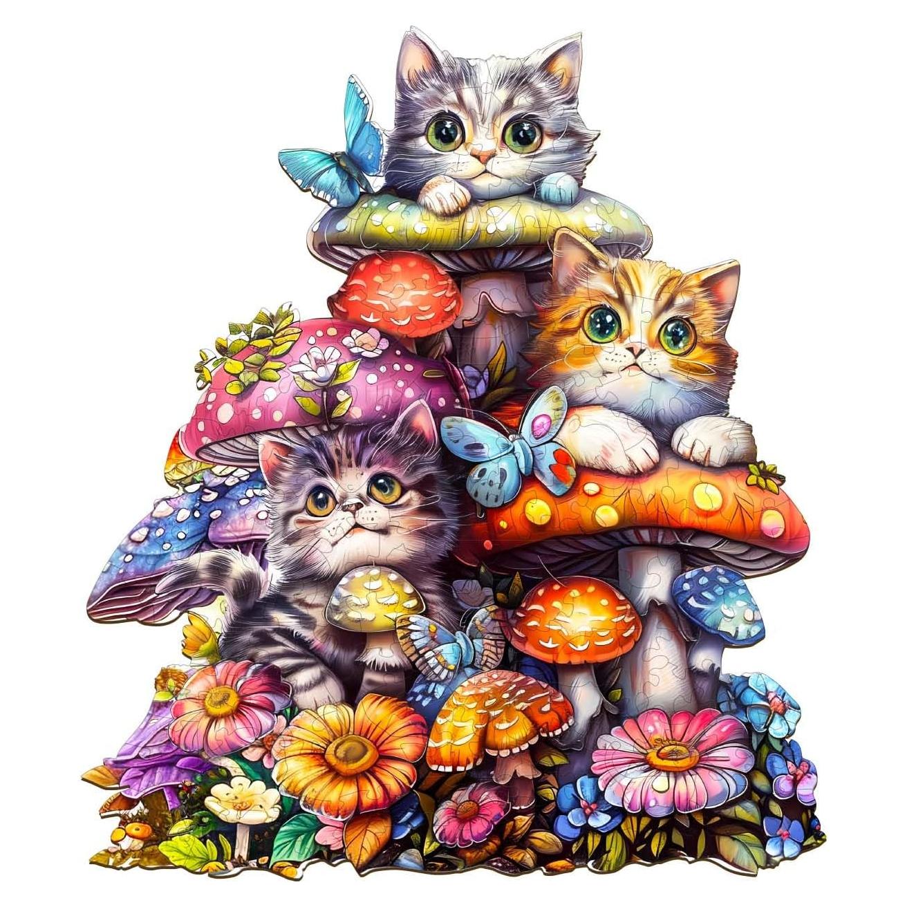 Rompecabezas de Madera Lovpippi 90 Piezas Familia de Gatos