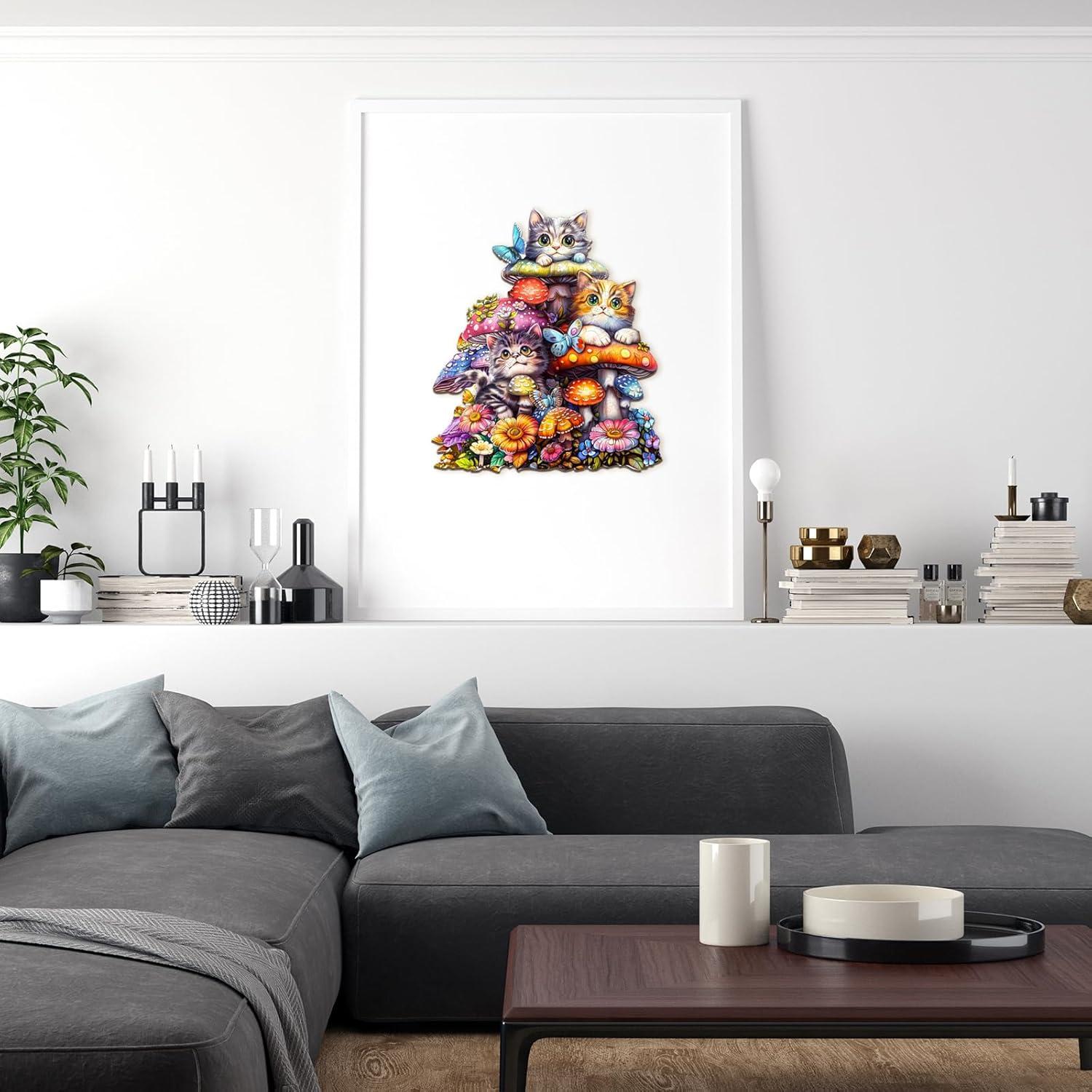 Rompecabezas de Madera Lovpippi 90 Piezas Familia de Gatos