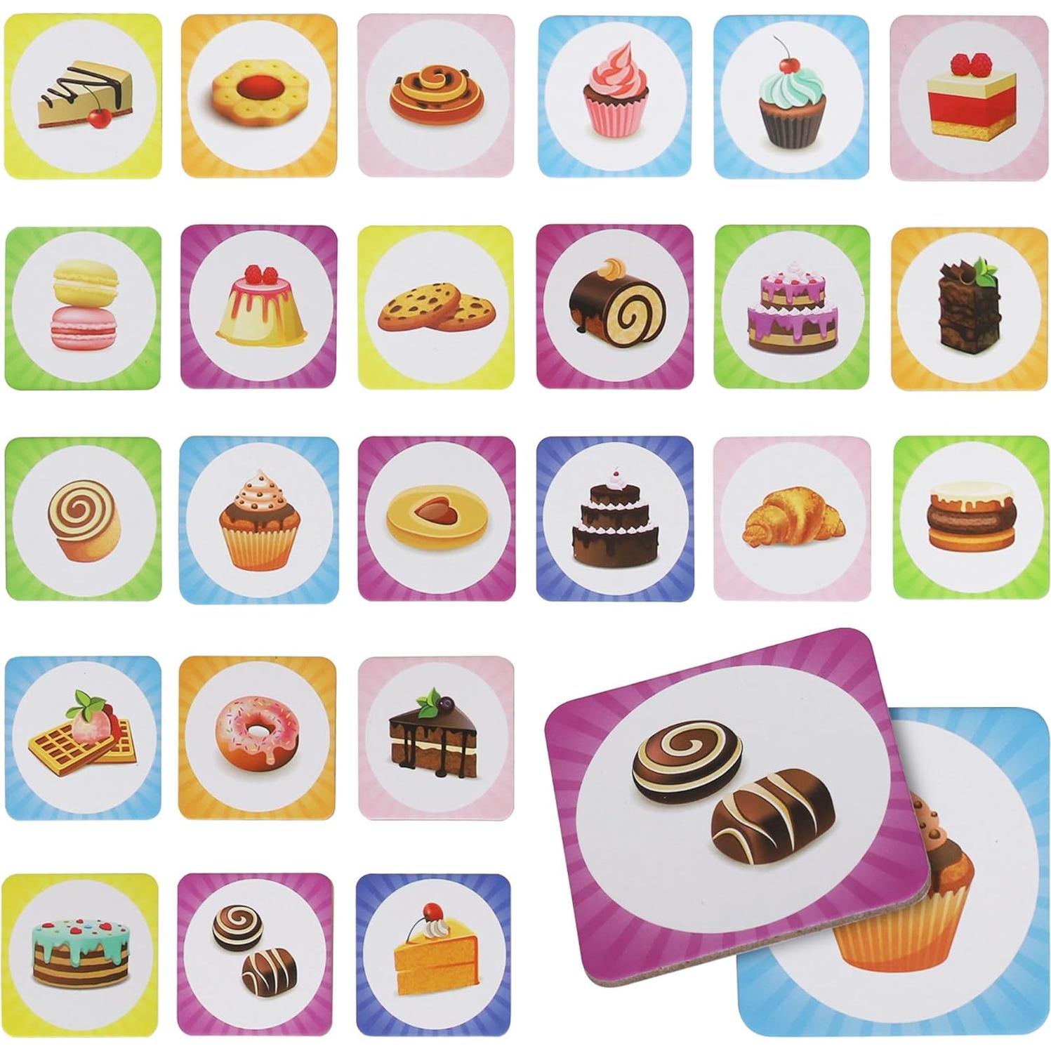 Juego de Memoria Point Games para Niños - 48 Cartas Didácticas