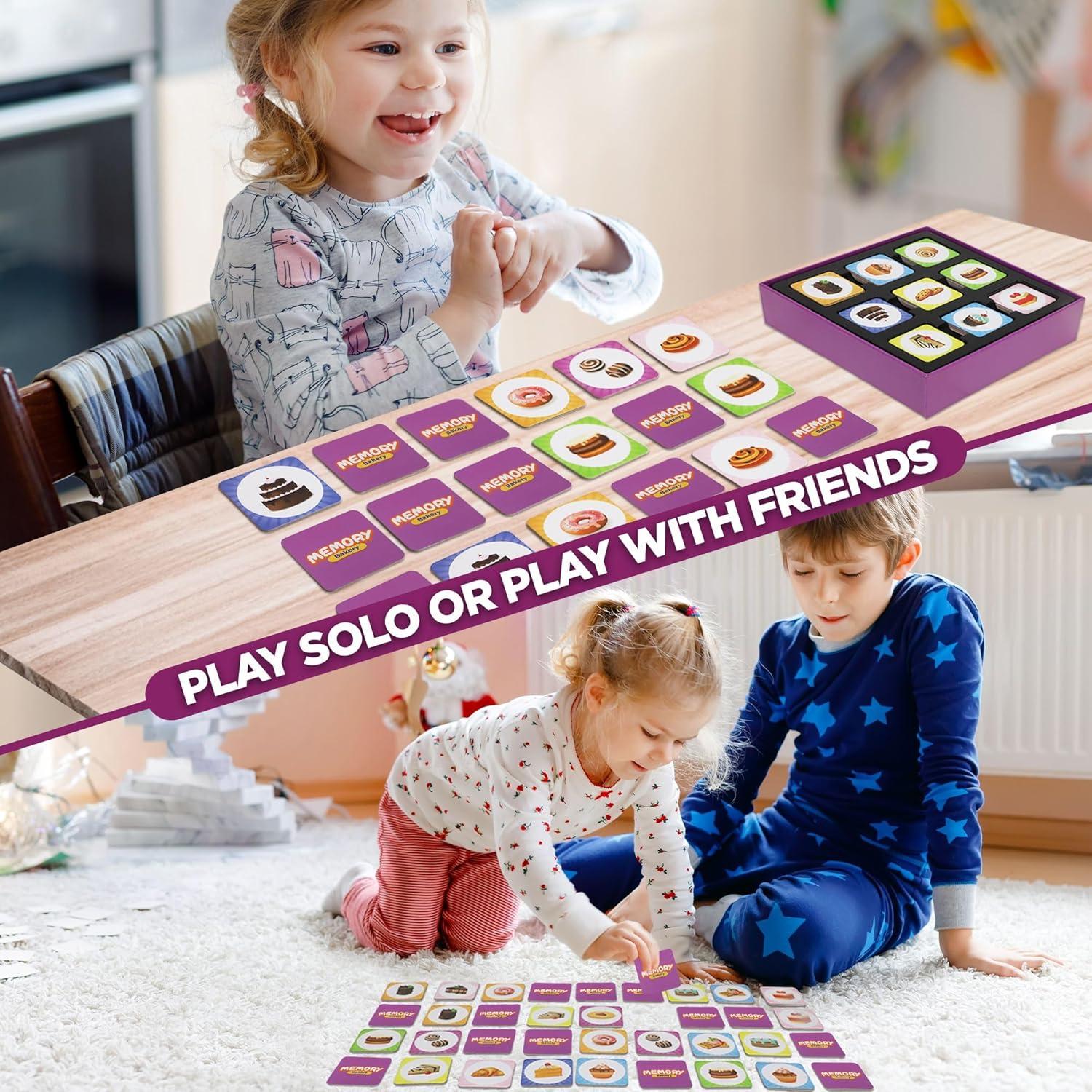 Juego de Memoria Point Games para Niños - 48 Cartas Didácticas