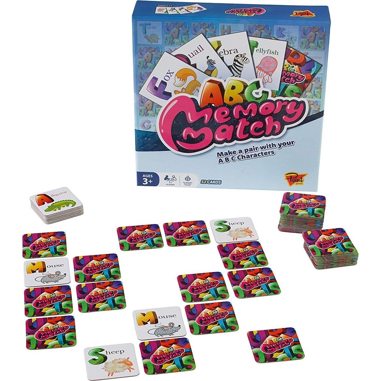 Juego de Memoria Point Games para Niños - 48 Cartas Didácticas