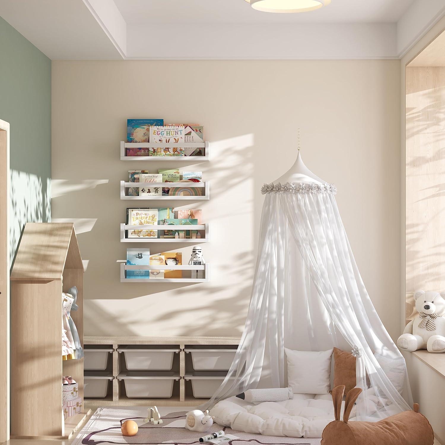 Estanterías Flotantes Blancas Onlysky para Niños - 4 Unidades