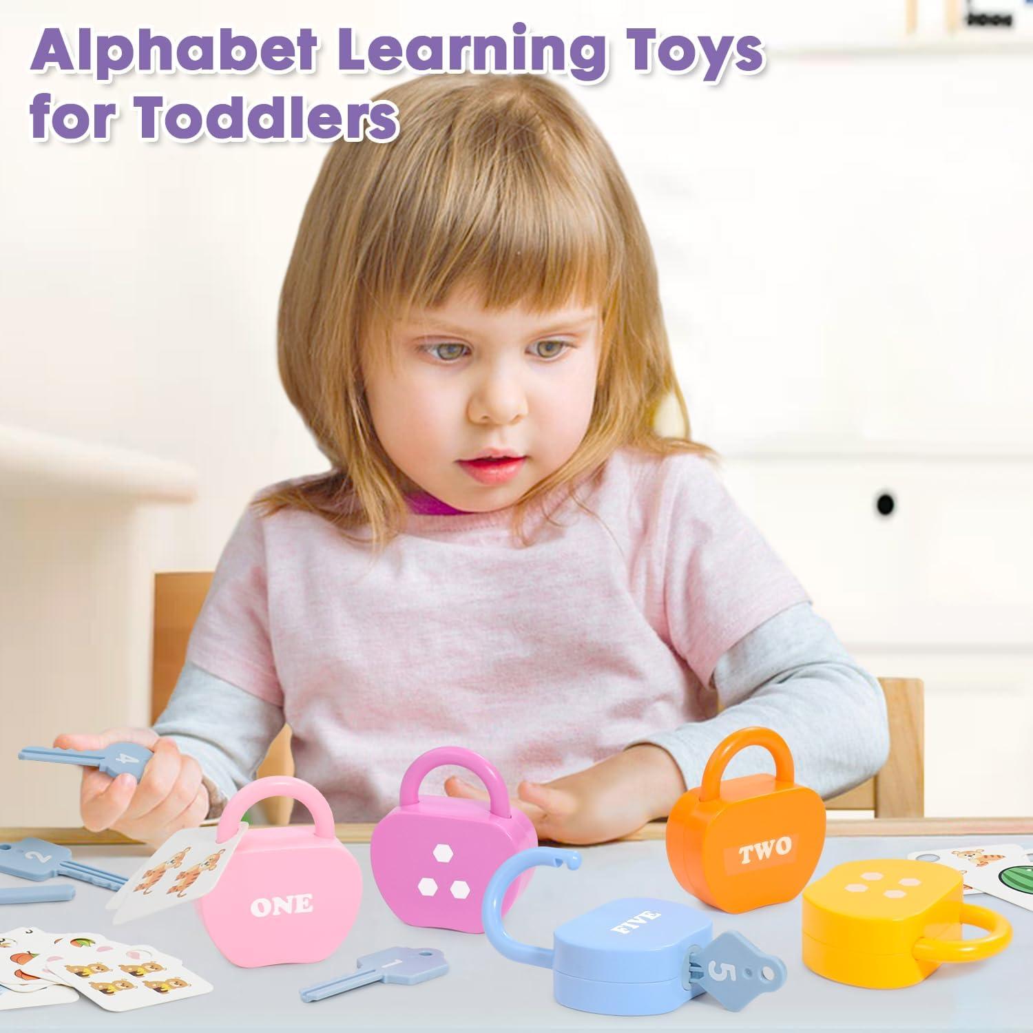 Juguete de Cerradura y Llave YYDeek 5 Piezas Montessori