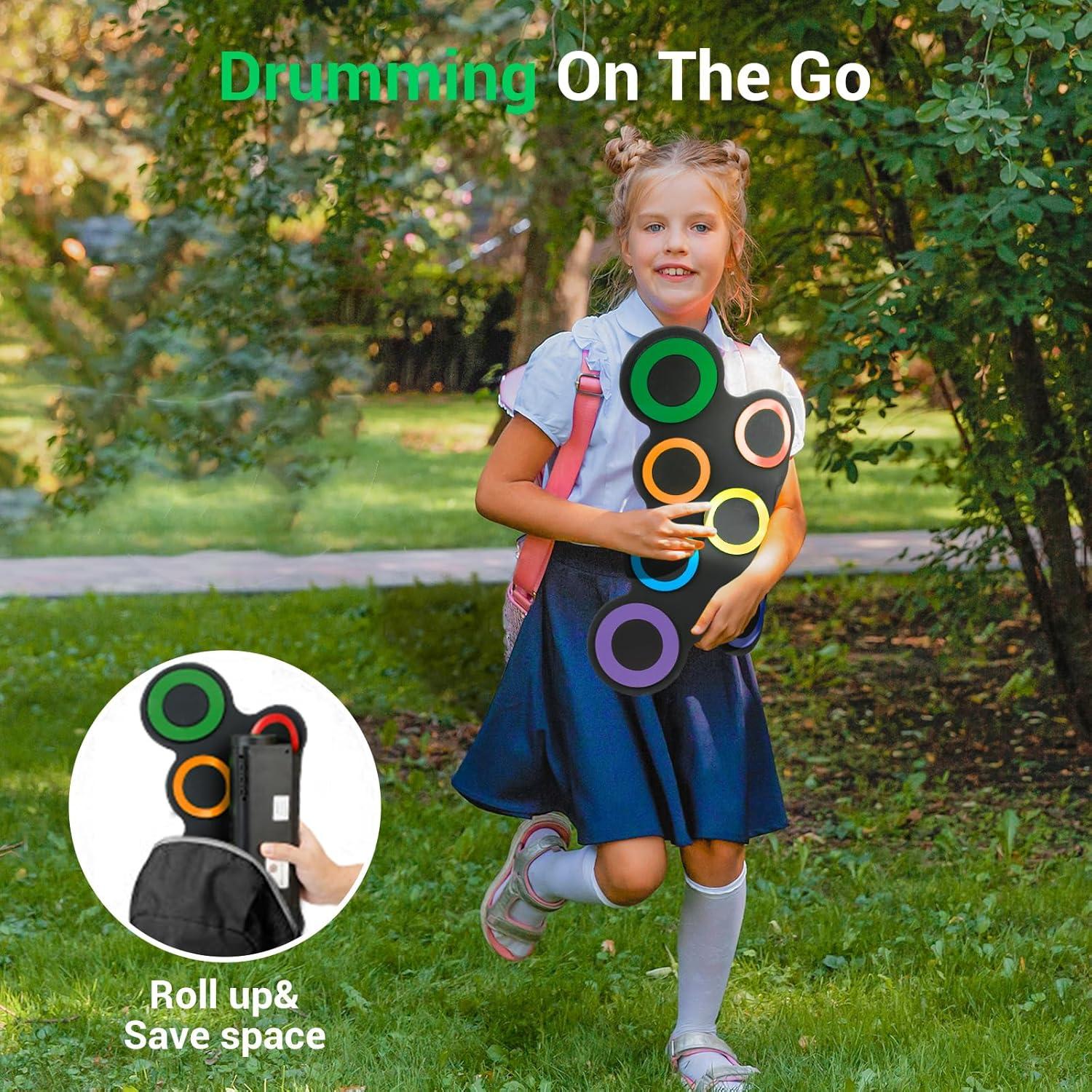 Juego de Batería Electrónica Rocksocki 7 Pads para Niños