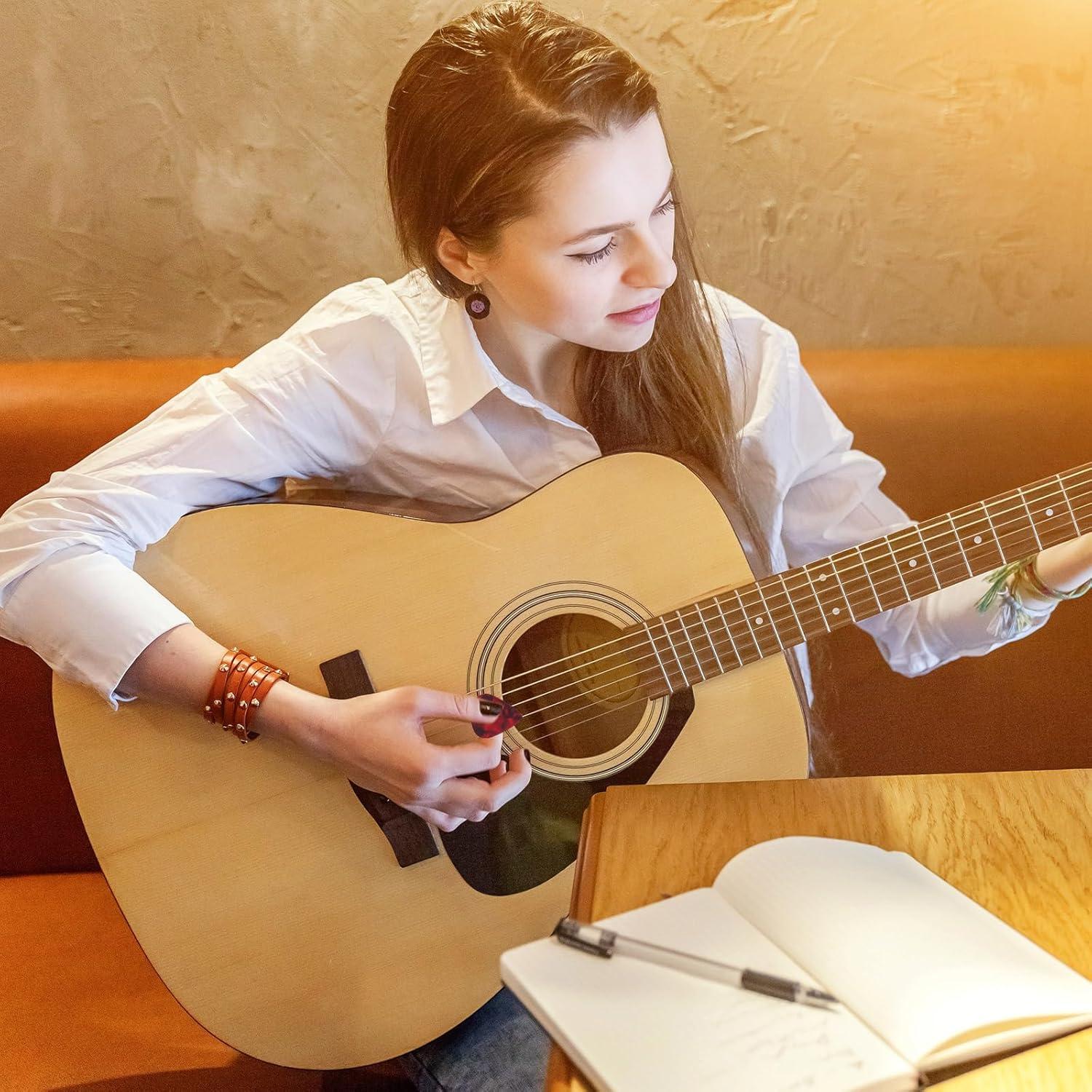 Púas de Guitarra Yeshone 600 Pcs Celuloide 0.46 mm Multicolor