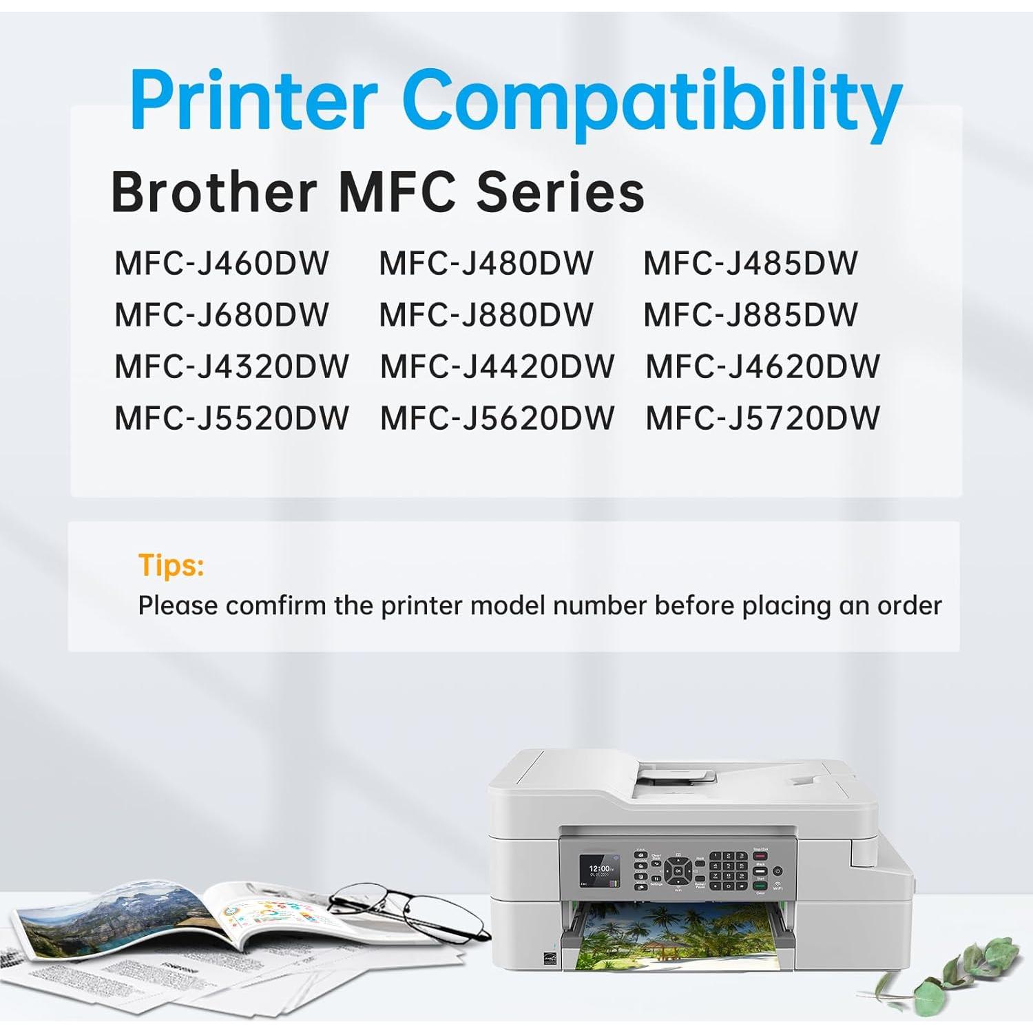 Paquete de 18 Cartuchos de Tinta BINKSYLER LC203XL para Brother