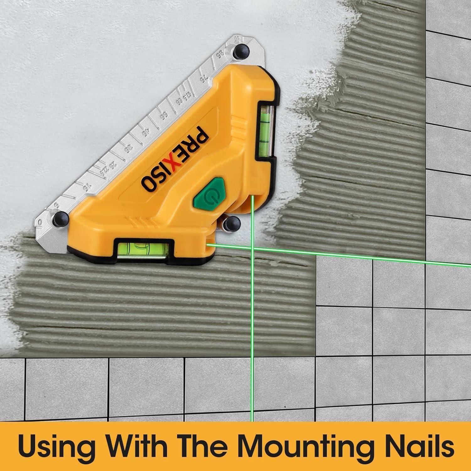 Nivel láser PREXISO Square 20m haz verde con burbujas