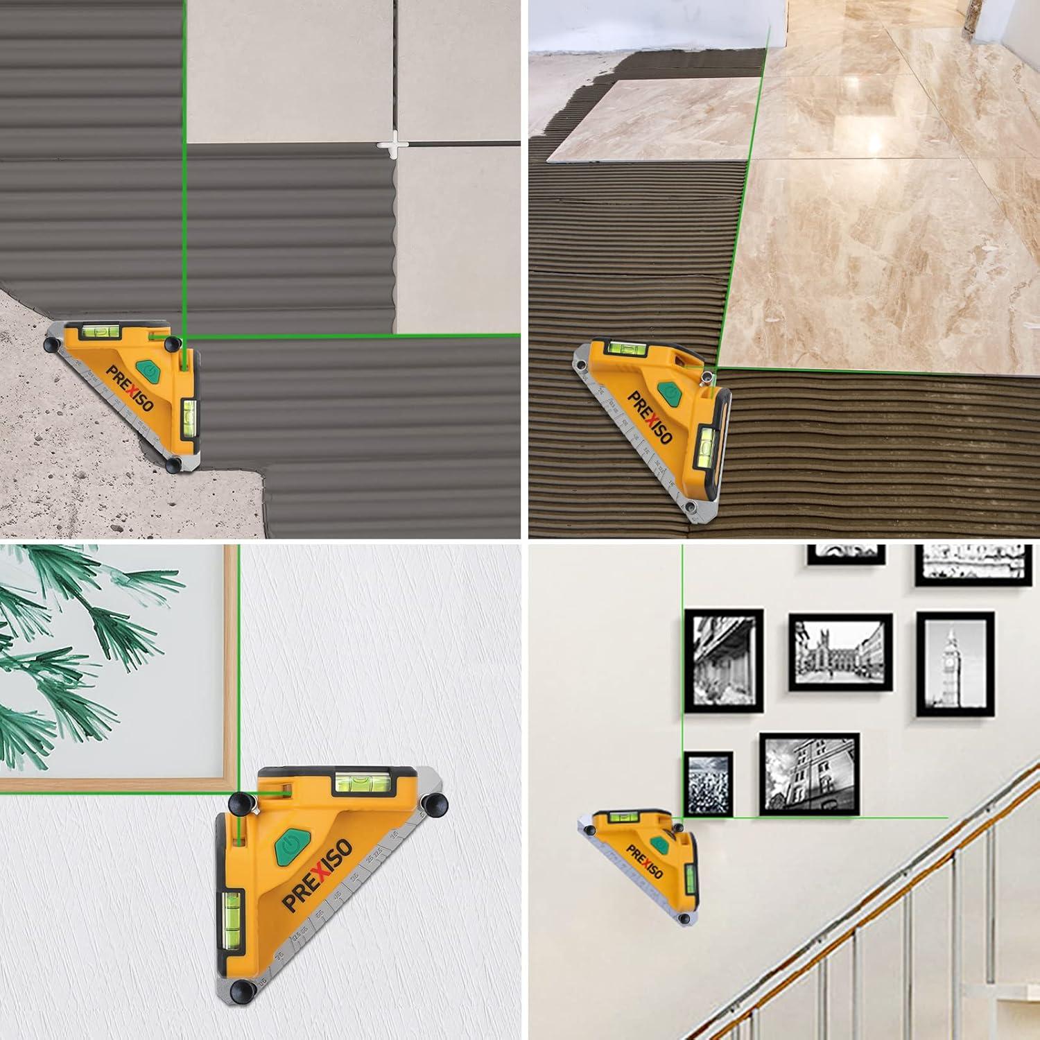 Nivel láser PREXISO Square 20m haz verde con burbujas