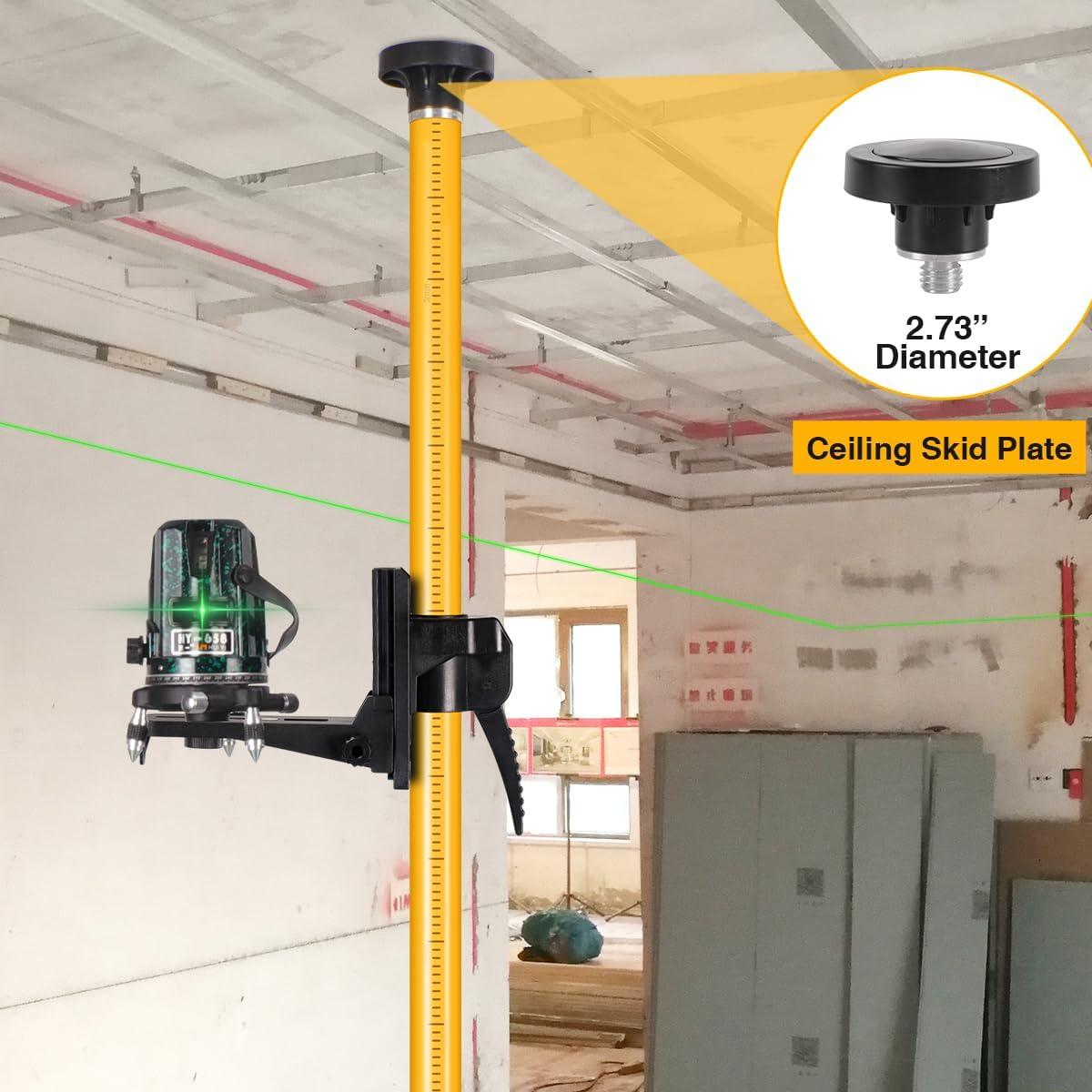 Polo de Nivel Láser DMITER Telescópico 3.7M con Trípode