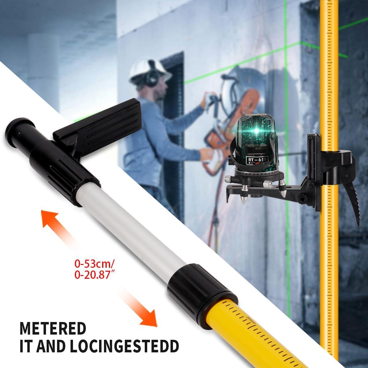 Polo de Nivel Láser DMITER Telescópico 3.7M con Trípode