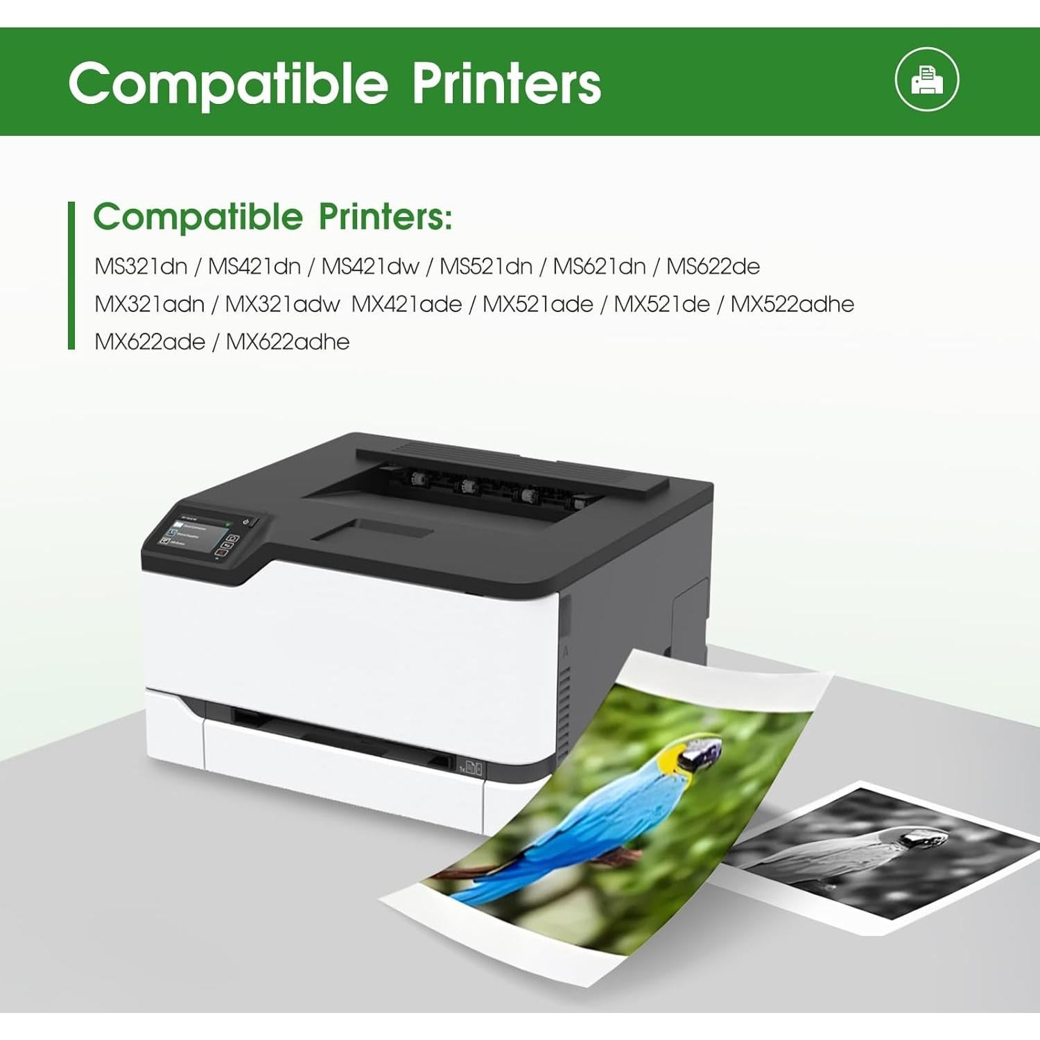 Cartucho de Tóner Negro LLAOLLAO 56F1H00 para Lexmark