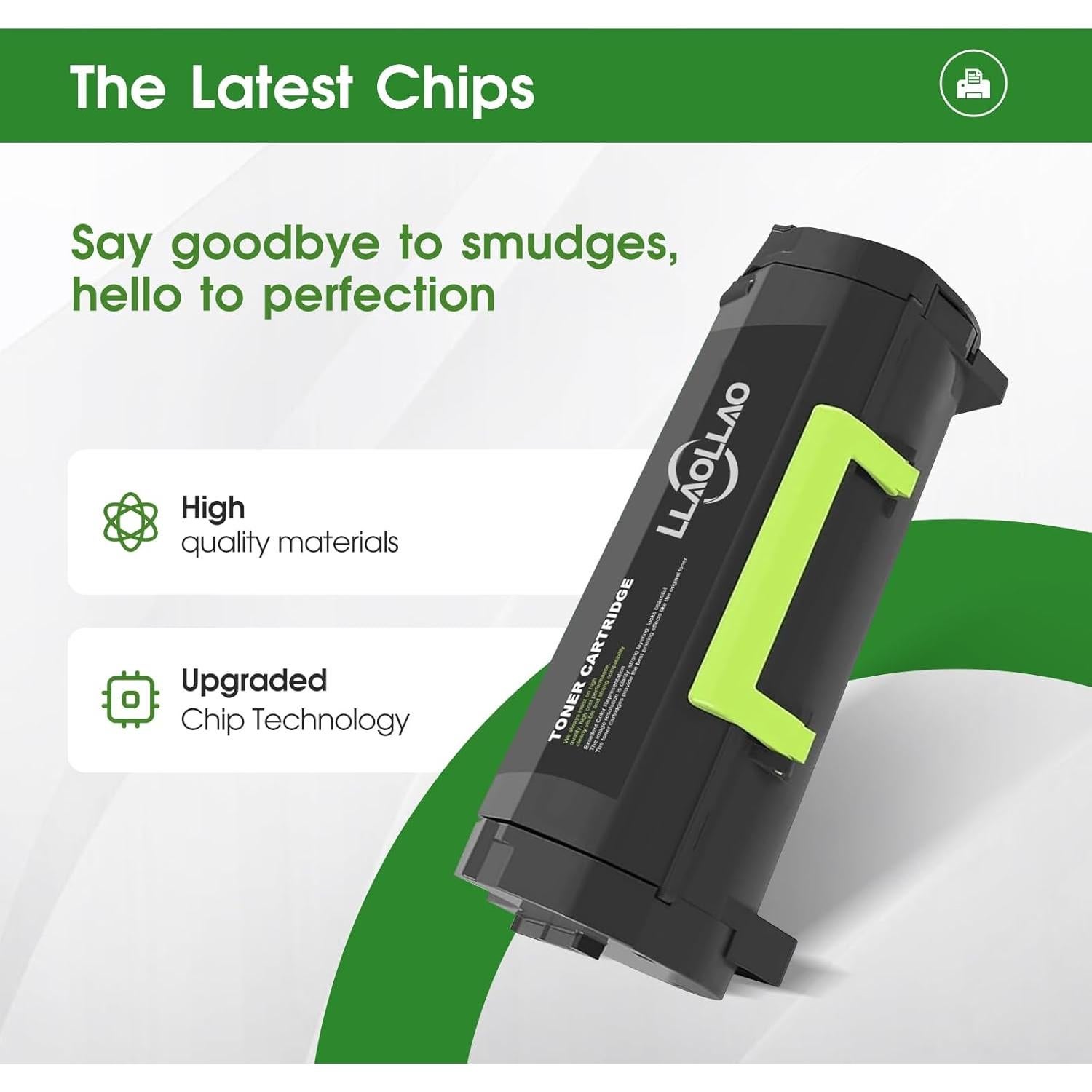 Cartucho de Tóner Negro LLAOLLAO 56F1H00 para Lexmark