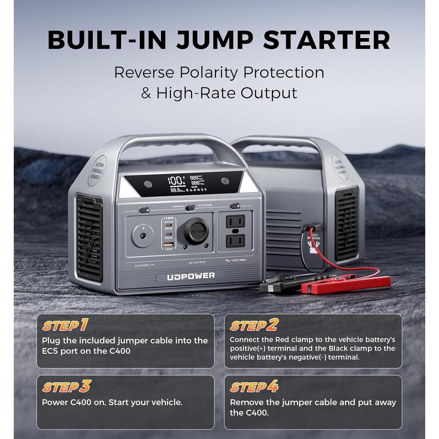 Estación de Energía Portátil UDPOWER C400 256Wh 400W