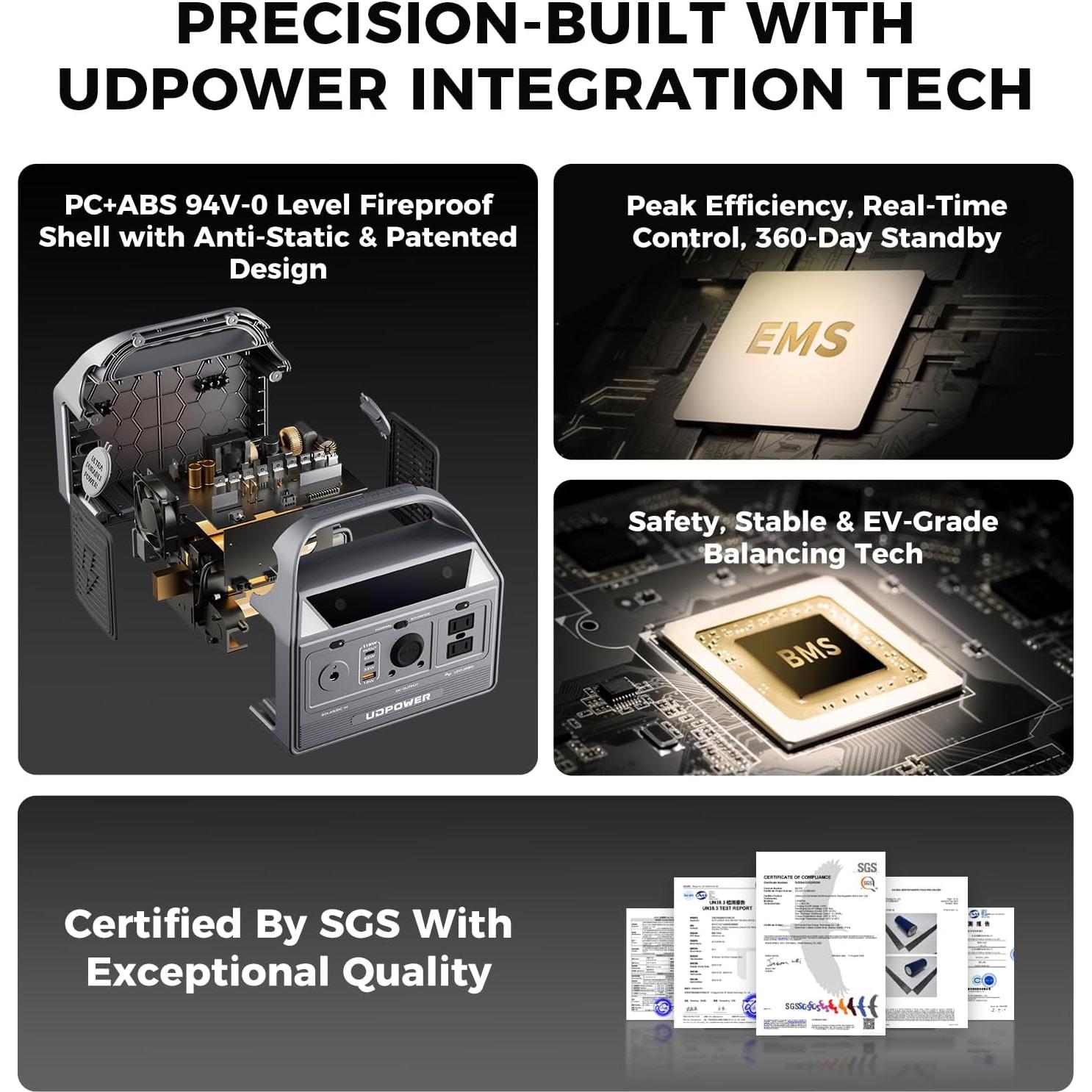 Estación de Energía Portátil UDPOWER C400 256Wh 400W