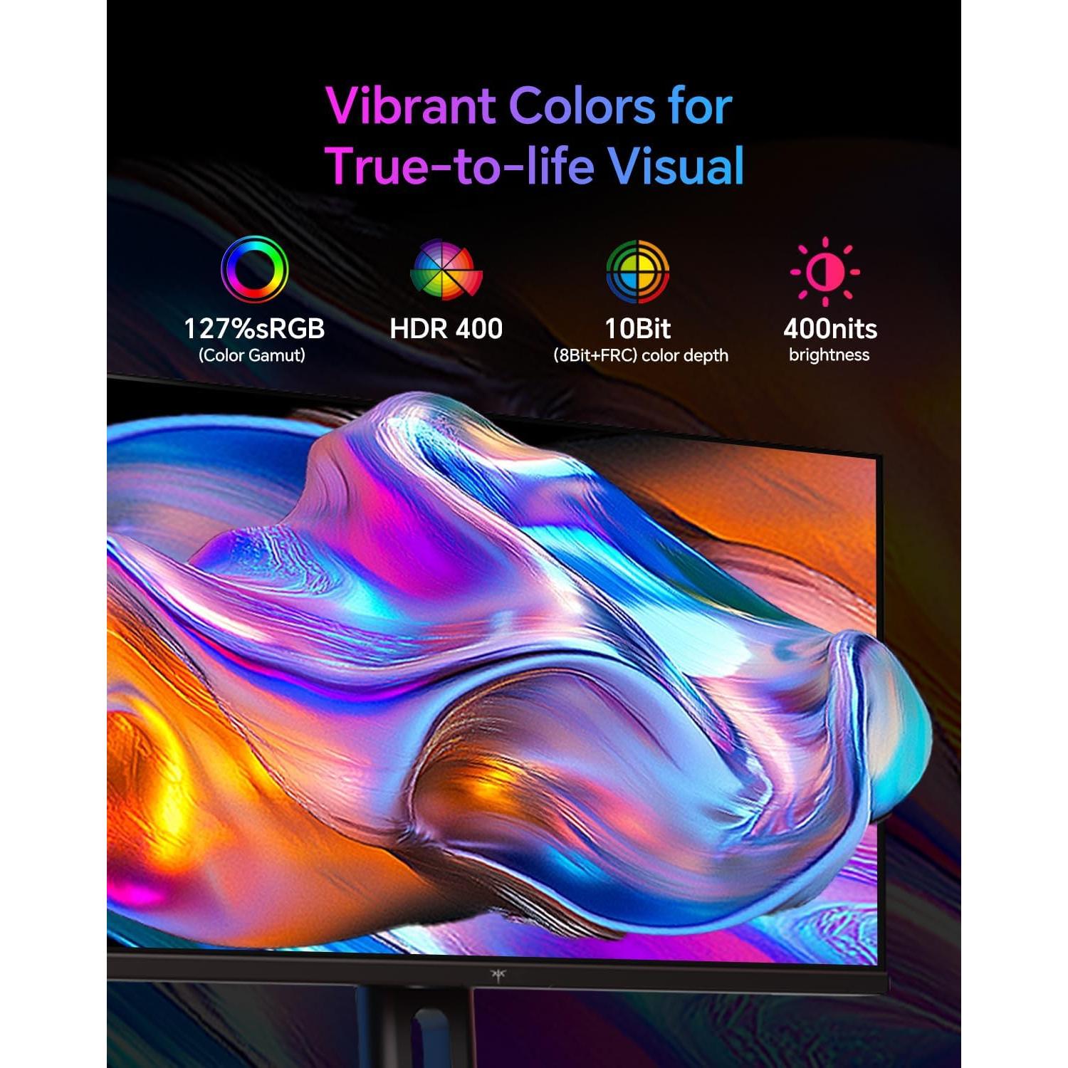 Monitor Gaming KTC 24" QHD 180Hz IPS HDR400 Altura Ajustable