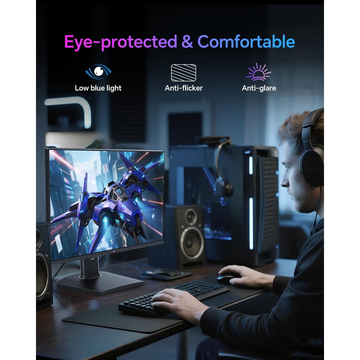 Monitor Gaming KTC 24" QHD 180Hz IPS HDR400 Altura Ajustable