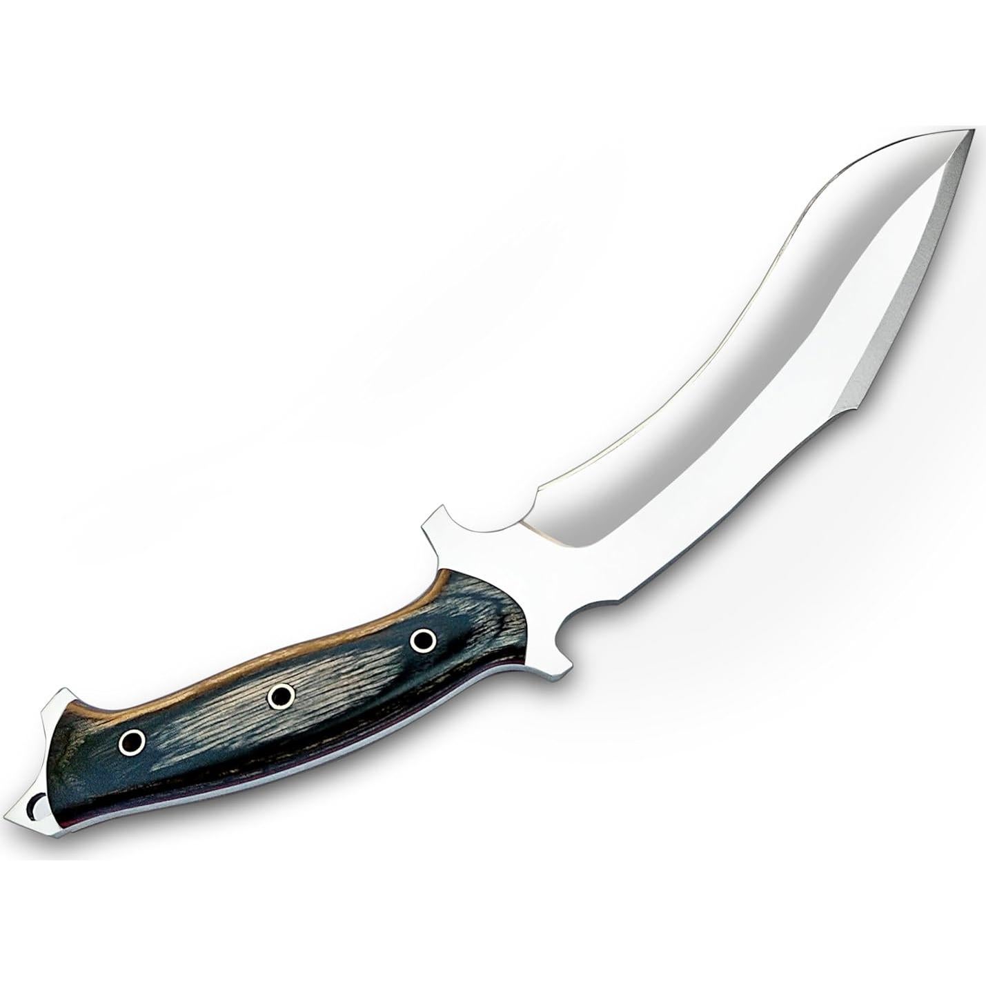 Cuchillo Kukri Warivo Hecho a Mano 39.37 cm con Funda de Cuero