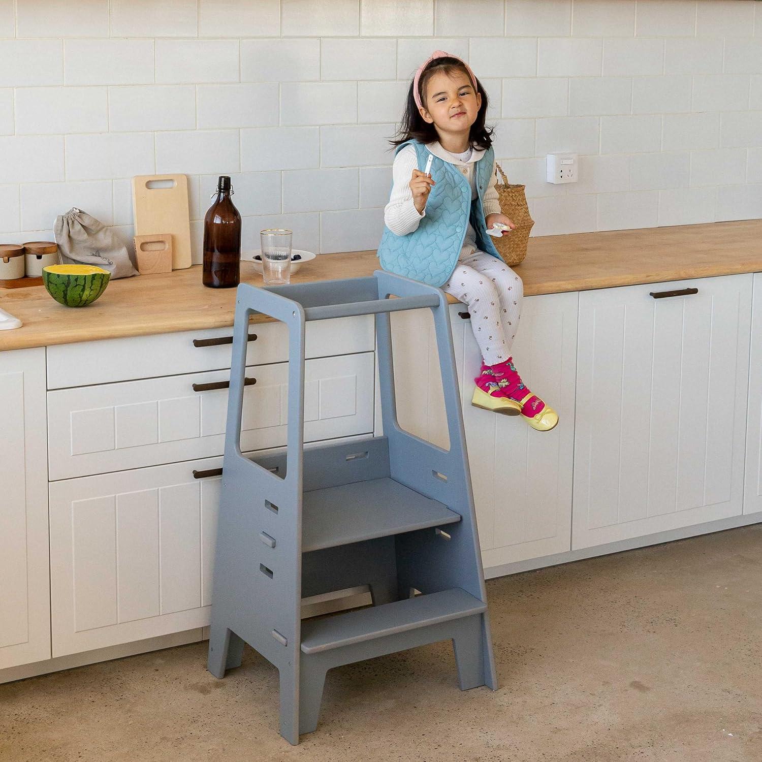 Torre de Pie Ajustable AVDAR para Niños Pequeños - Madera