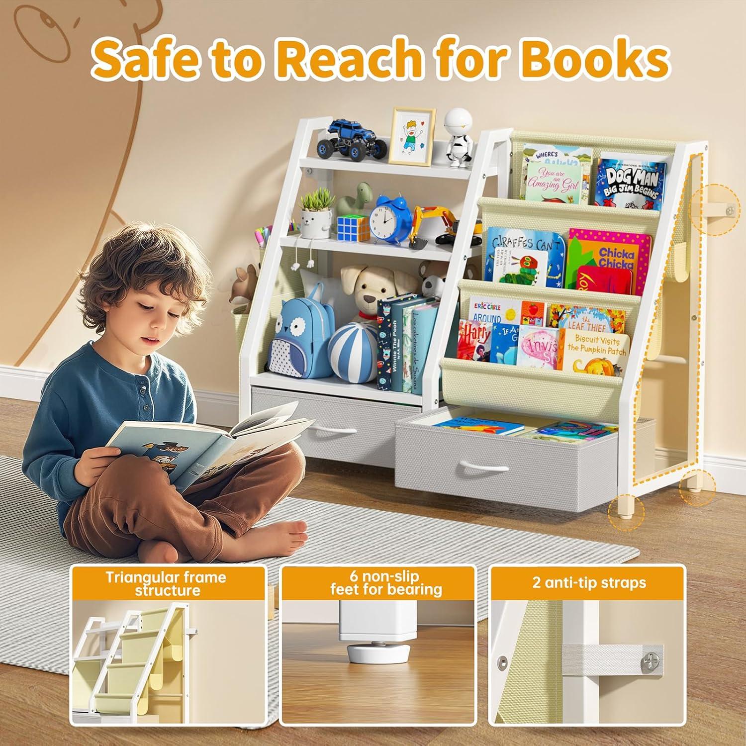 Estantería para Niños Twinkoo 3 Niveles con Organizador