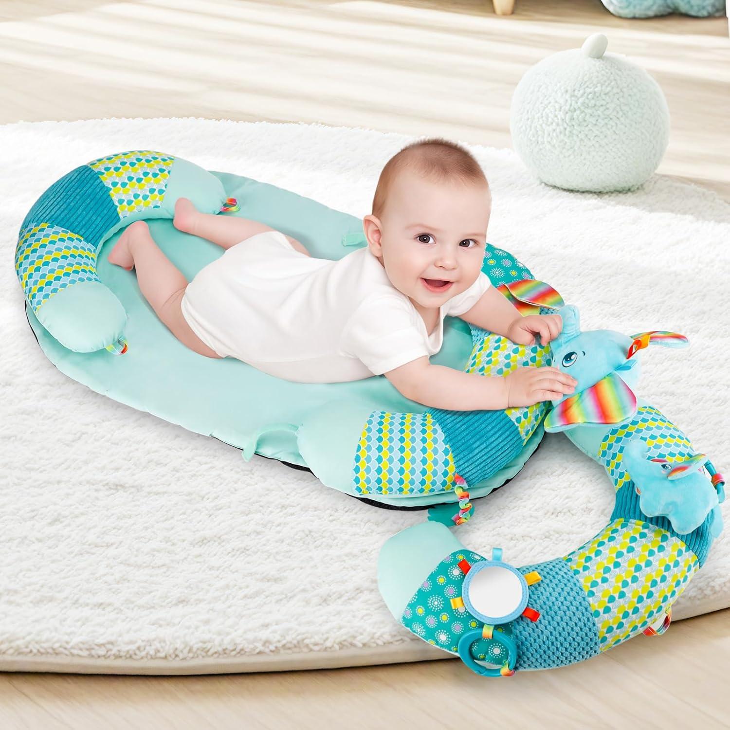Almohada 3-en-1 Blublu Park para Bebés - Soporte Sentado Azul