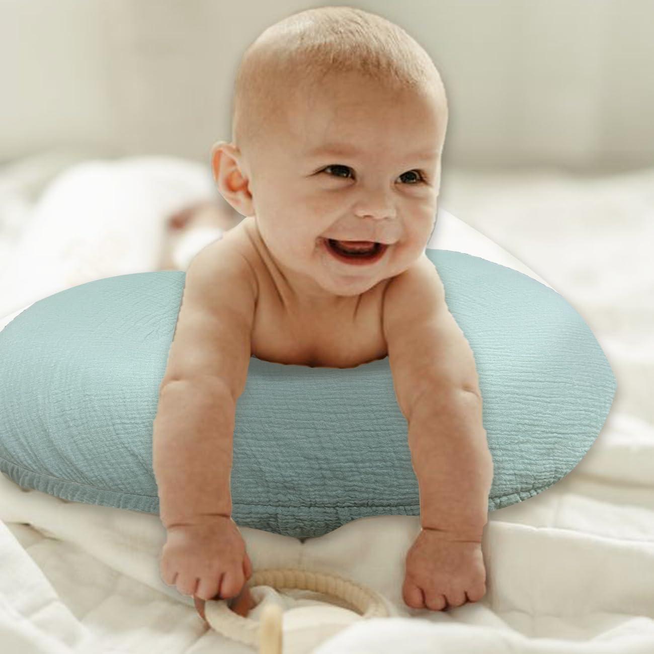 Funda de Almohada de Lactancia Lethooly Algodón Muselina 57x46cm