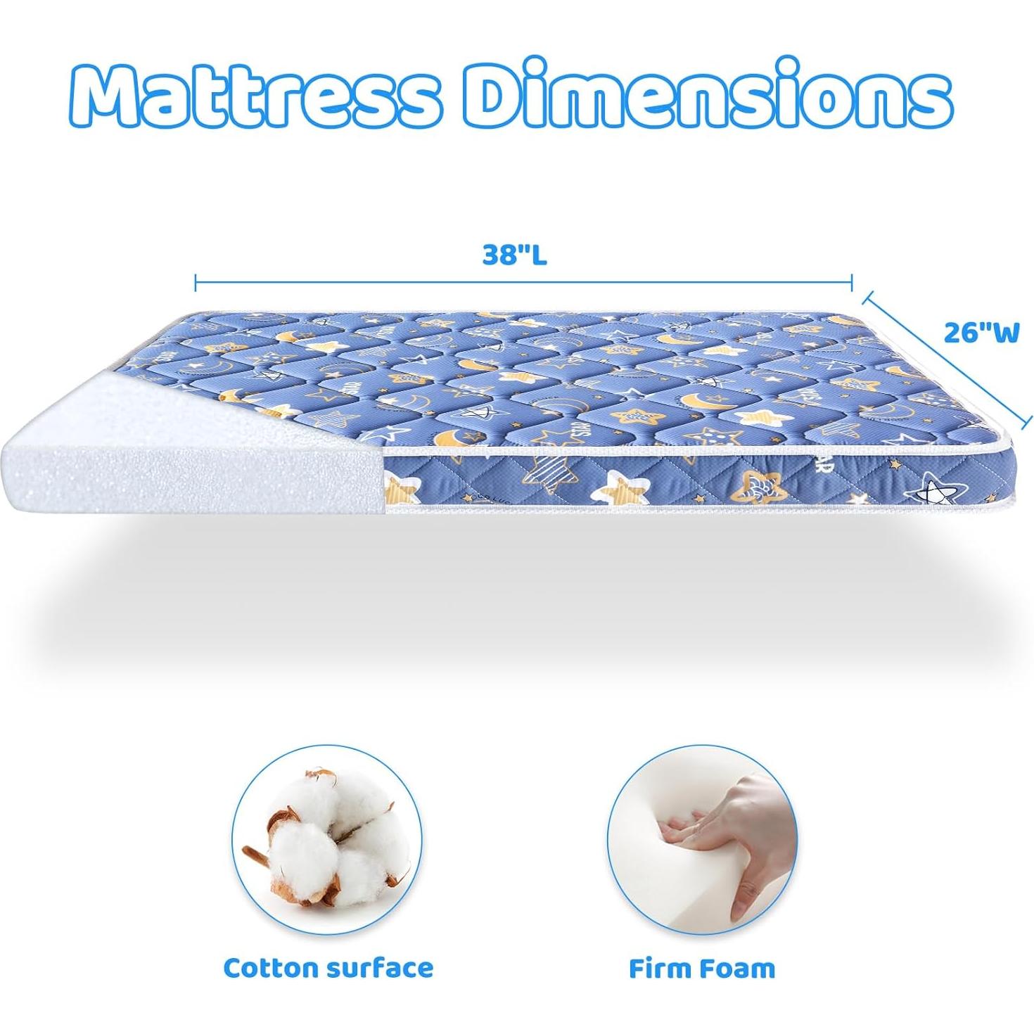 Colchón Superior Pack and Play - Espuma Premium 96.5x66 cm