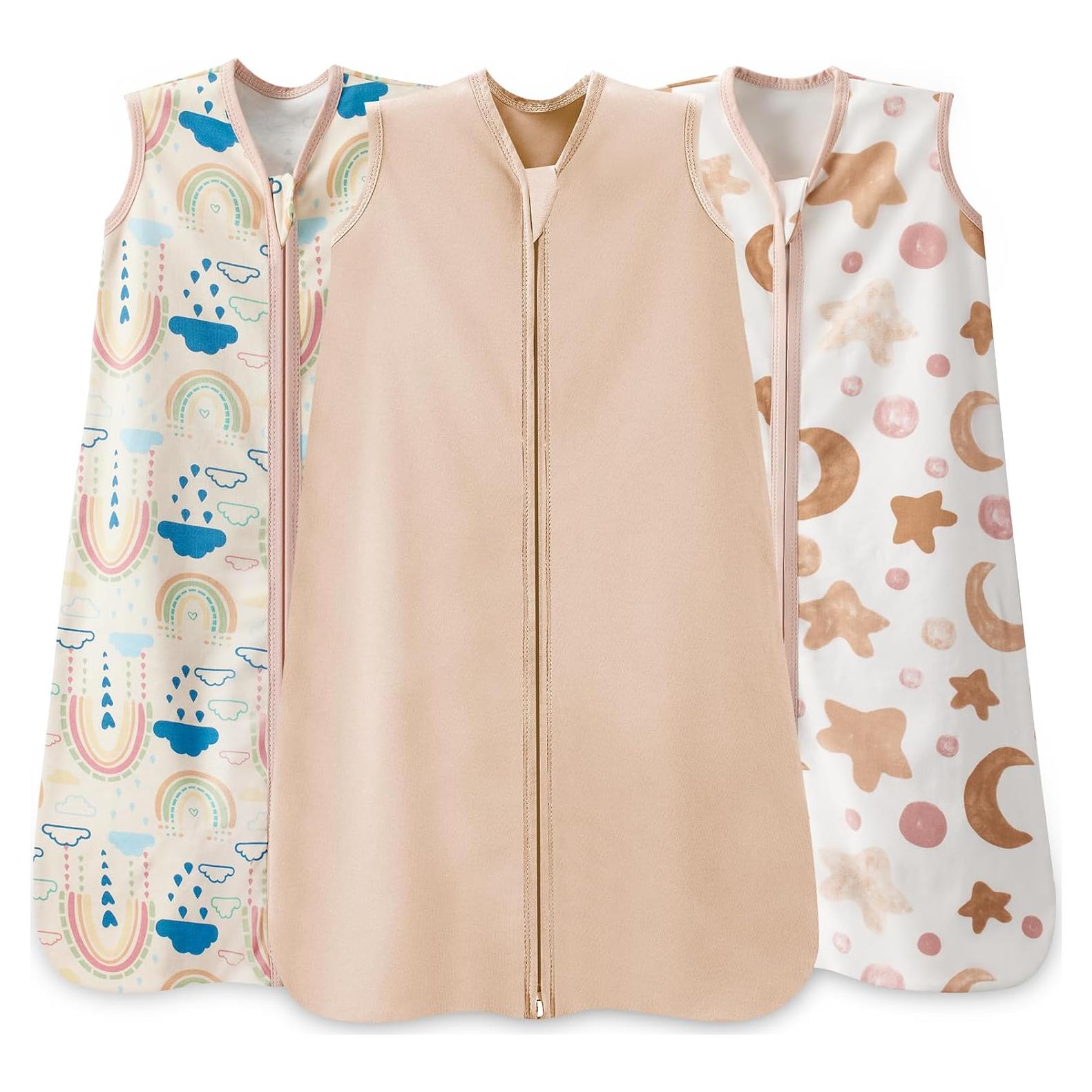 Saco de Sueño para Bebés 0-6 Meses Wrrernsin 100% Algodón