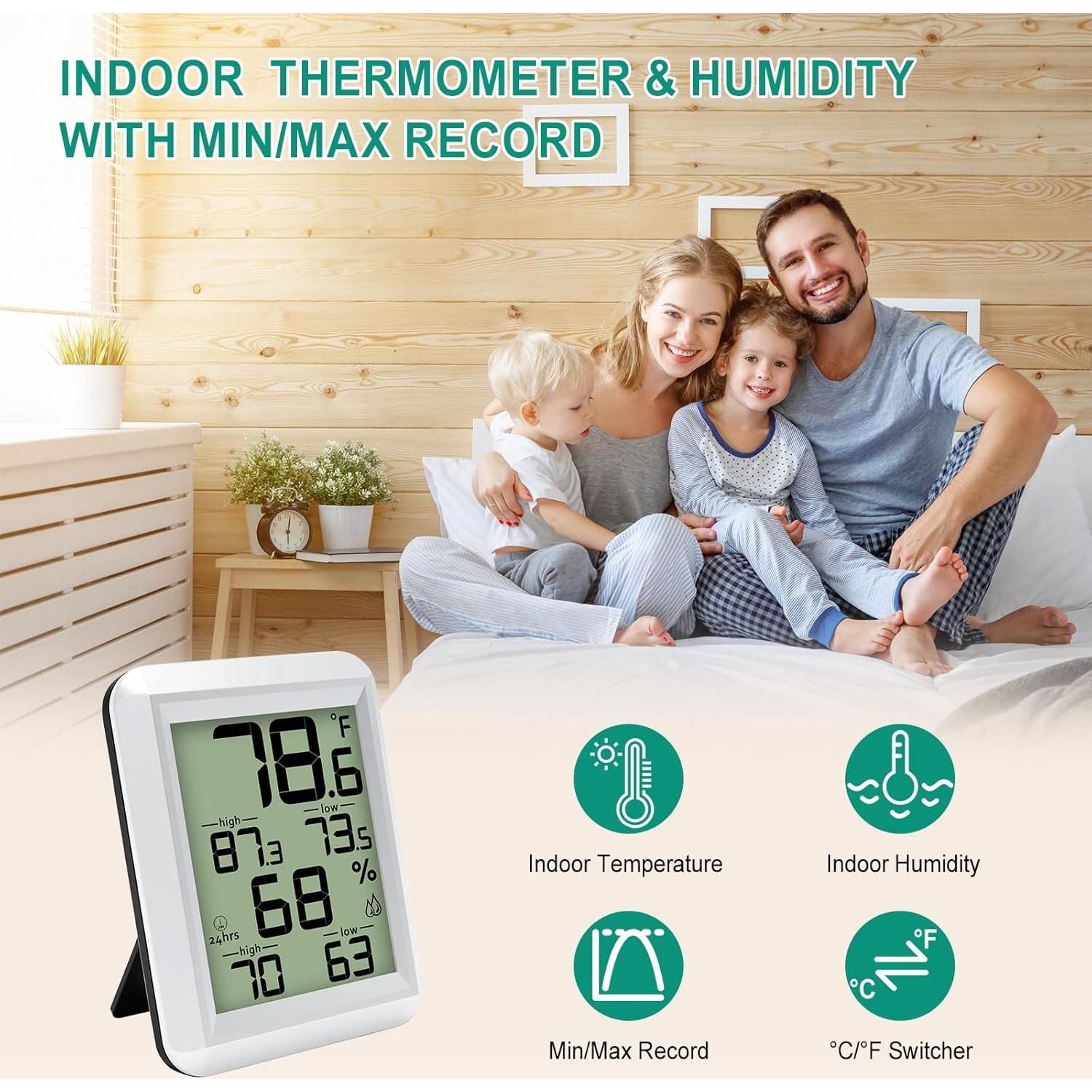 Higrómetro Termómetro Digital Urageuxy UC-WS0421 Interior