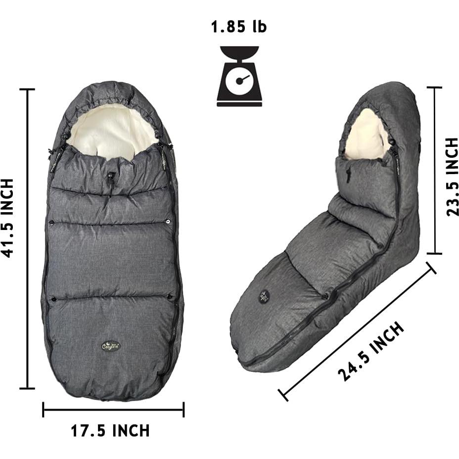 Saco de Silla de Paseo CozyMe Beige - Manta Invierno Ajustable 6M-4T