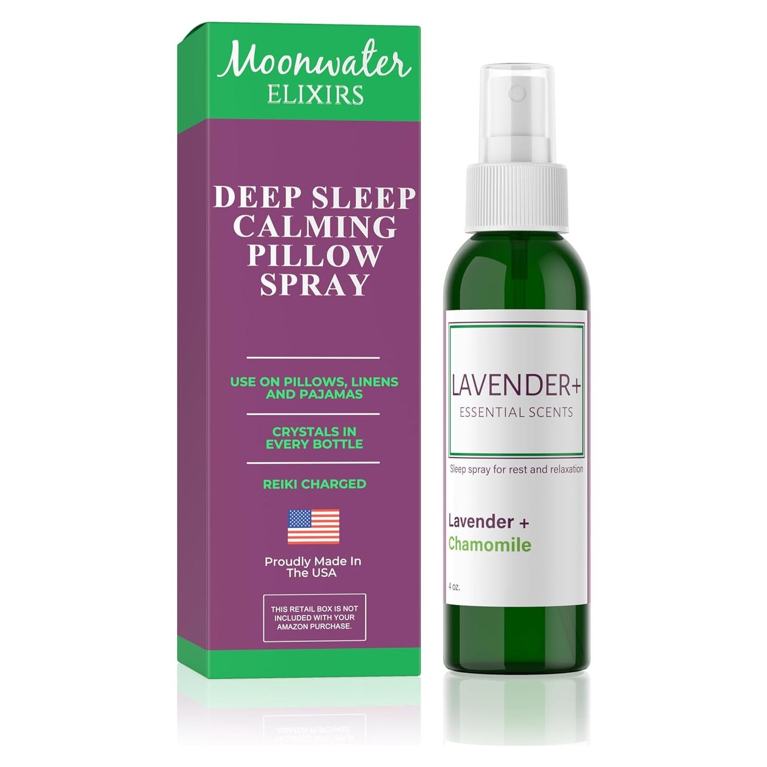 Spray de Sueño de Lavanda y Manzanilla 113.4 ml - Moonwater Elixirs