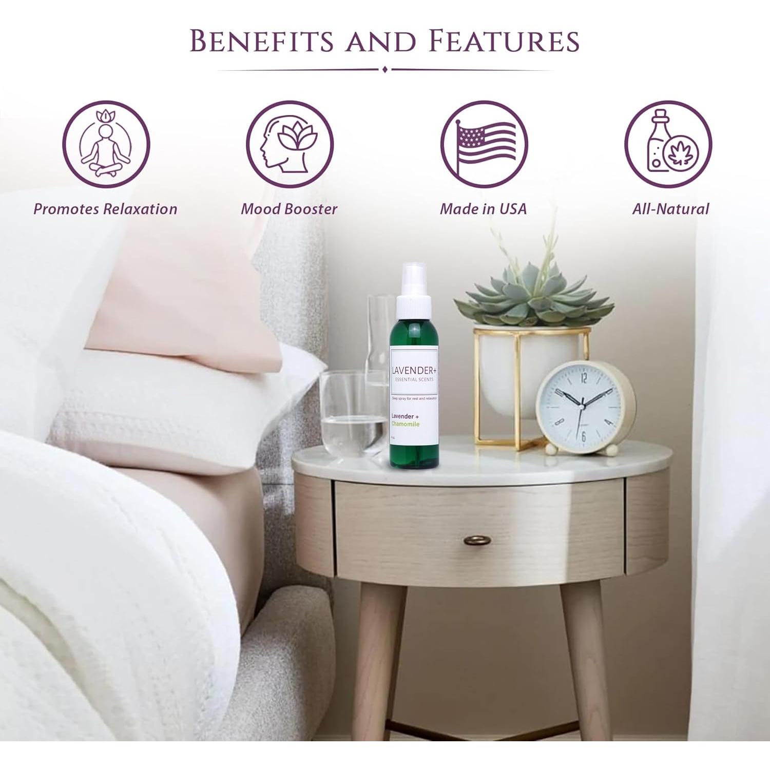 Spray de Sueño de Lavanda y Manzanilla 113.4 ml - Moonwater Elixirs