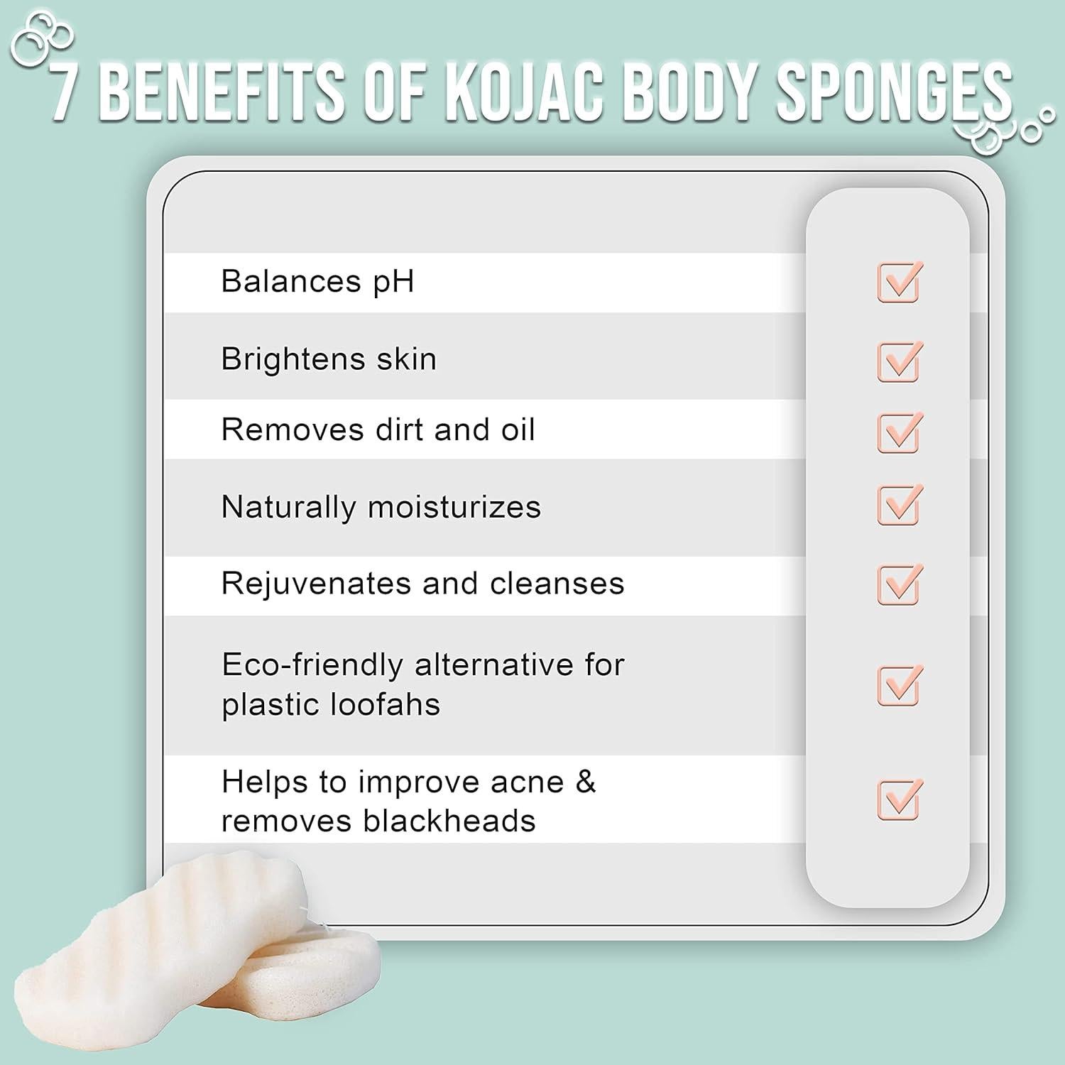 Esponja Exfoliante de Konjac PureSOL - Carbón Activado 100% Natural