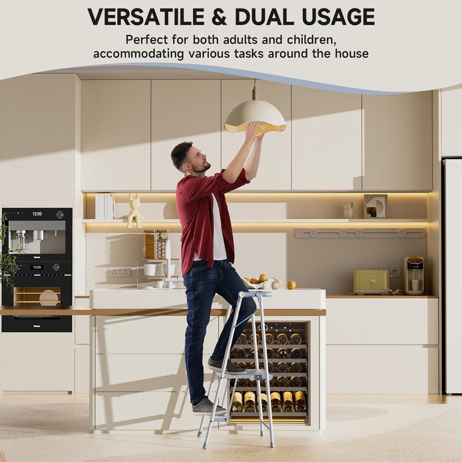 Torre Plegable UNICOO para Niños y Adultos - Escalera 2 Pasos