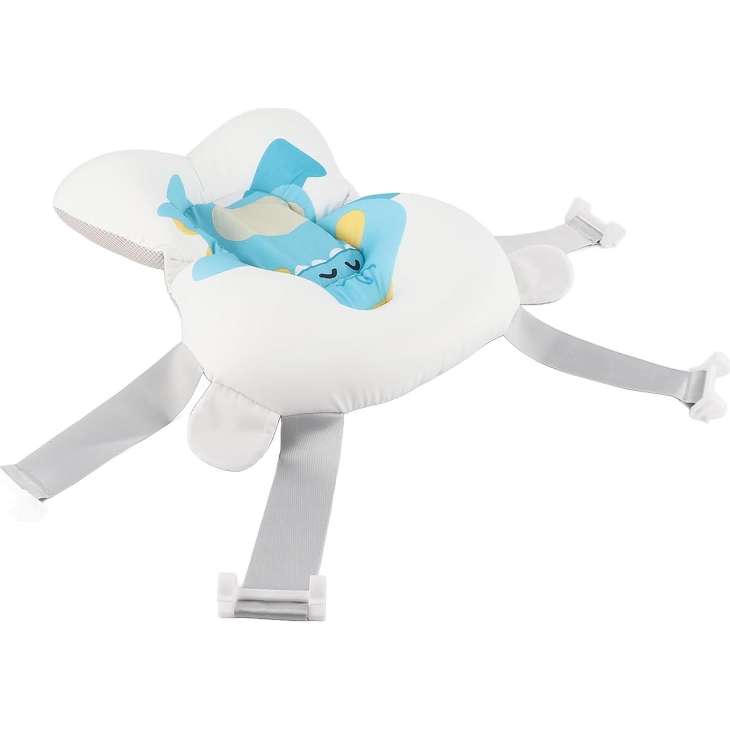 Cojín de baño para bebés Alvinlite - Suave y ajustable (Azul)