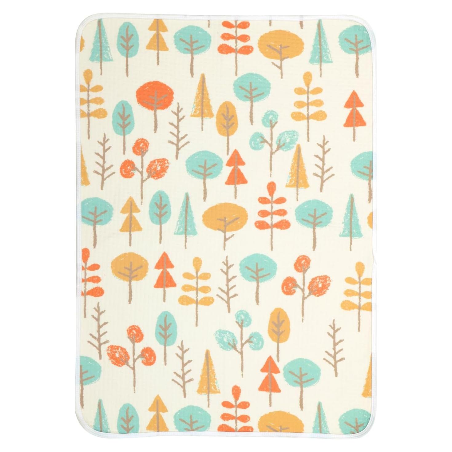 Protector de Cambio Impermeable Haakaa 100% Algodón Otoño Bosque