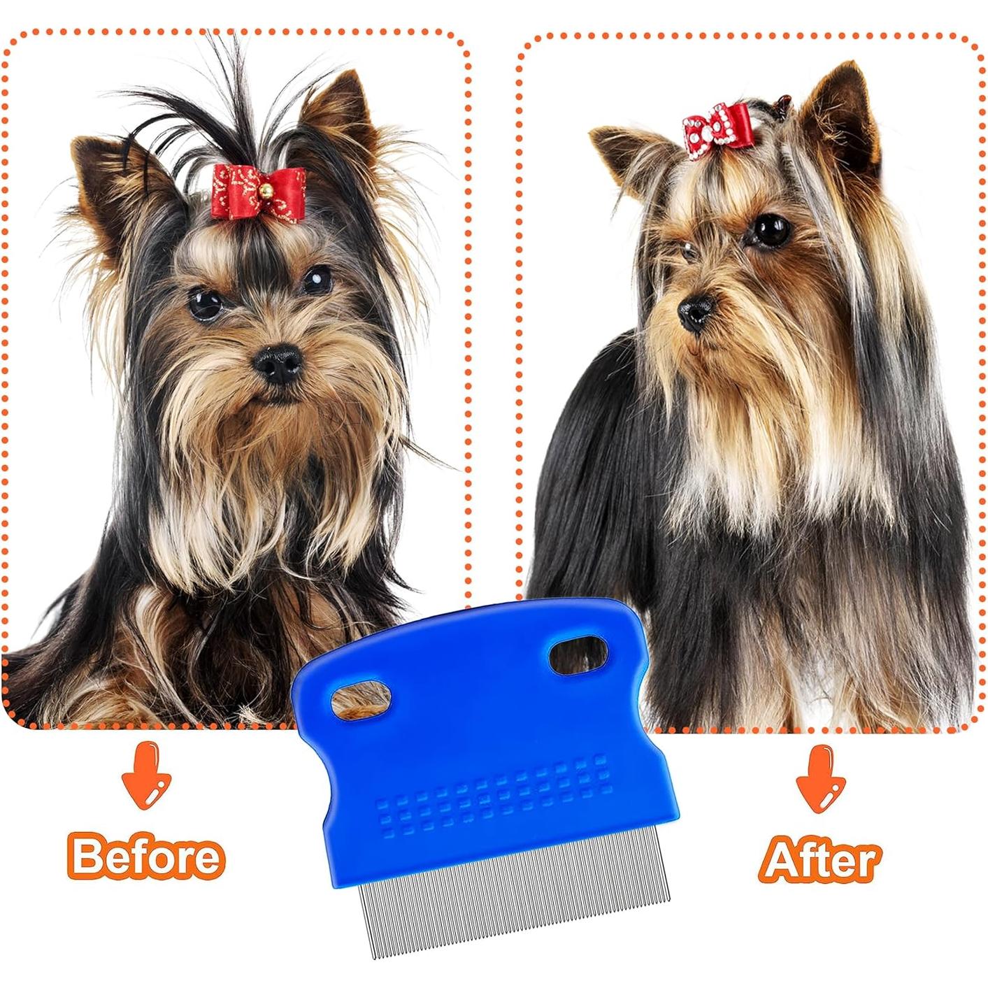 Paquete de 5 Peines para Pulgas y Piojos Jigfew - Acero Inoxidable