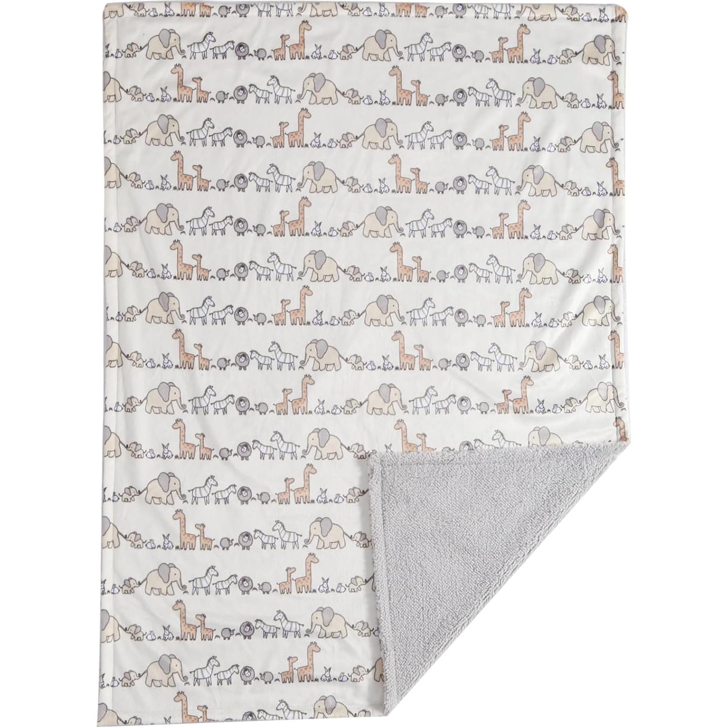 CREVENT Manta Minky para Bebés 75x100 cm Animal Suave