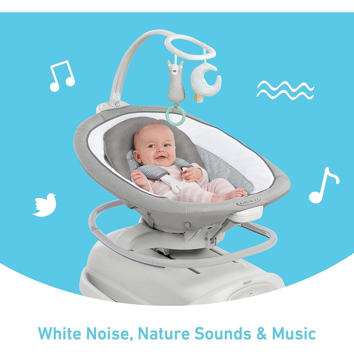 Columpio y Mecedora Graco Sense2Soothe 2-en-1 con Detección de Llanto