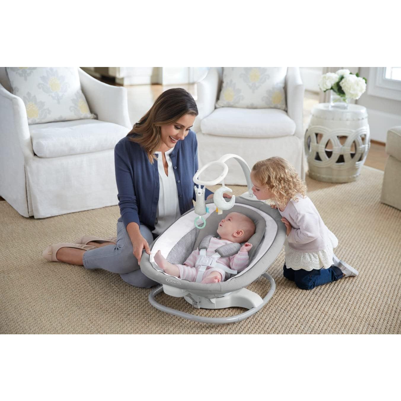 Columpio y Mecedora Graco Sense2Soothe 2-en-1 con Detección de Llanto