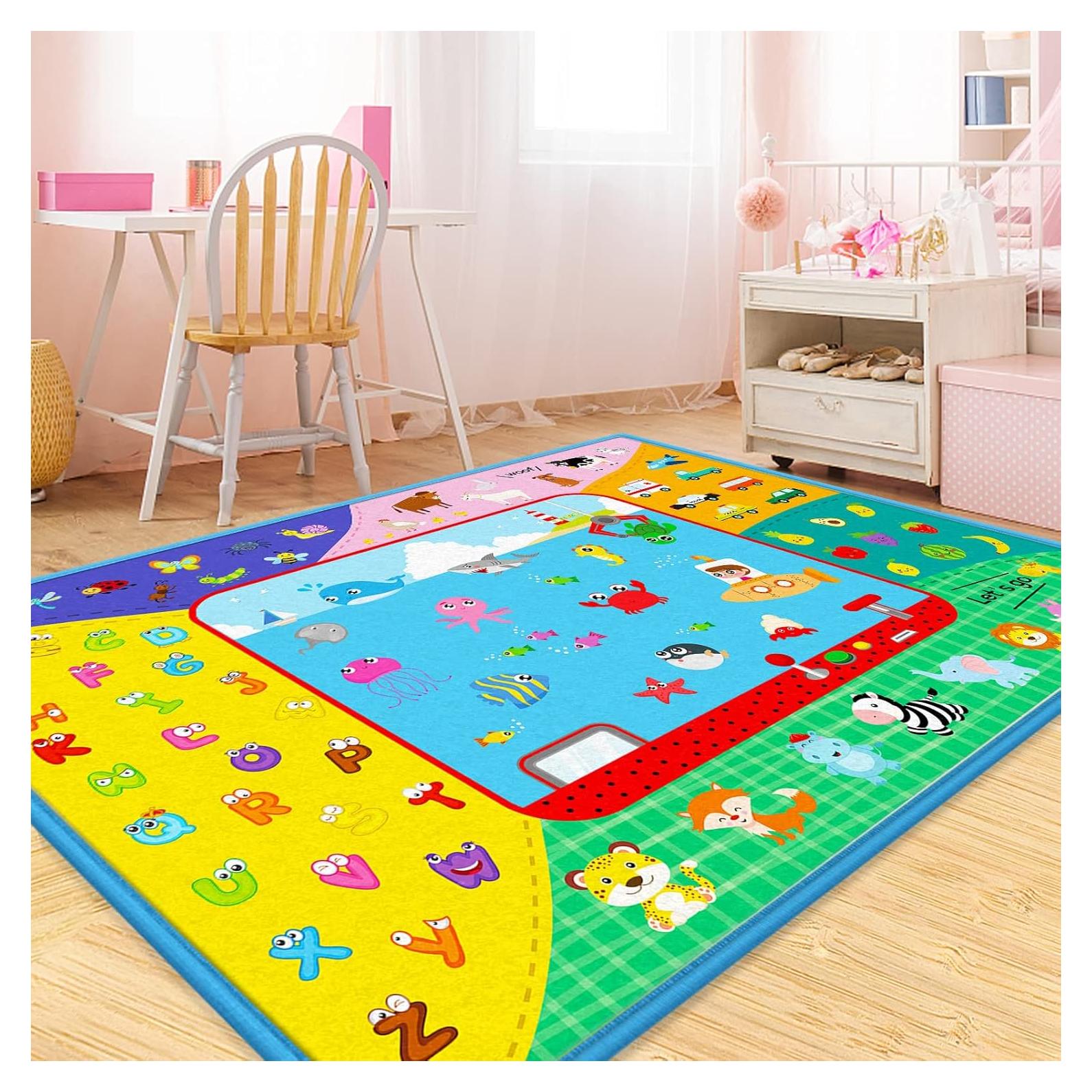 Alfombra de Gateo Extra Grande Algodón 200x147cm Antideslizante