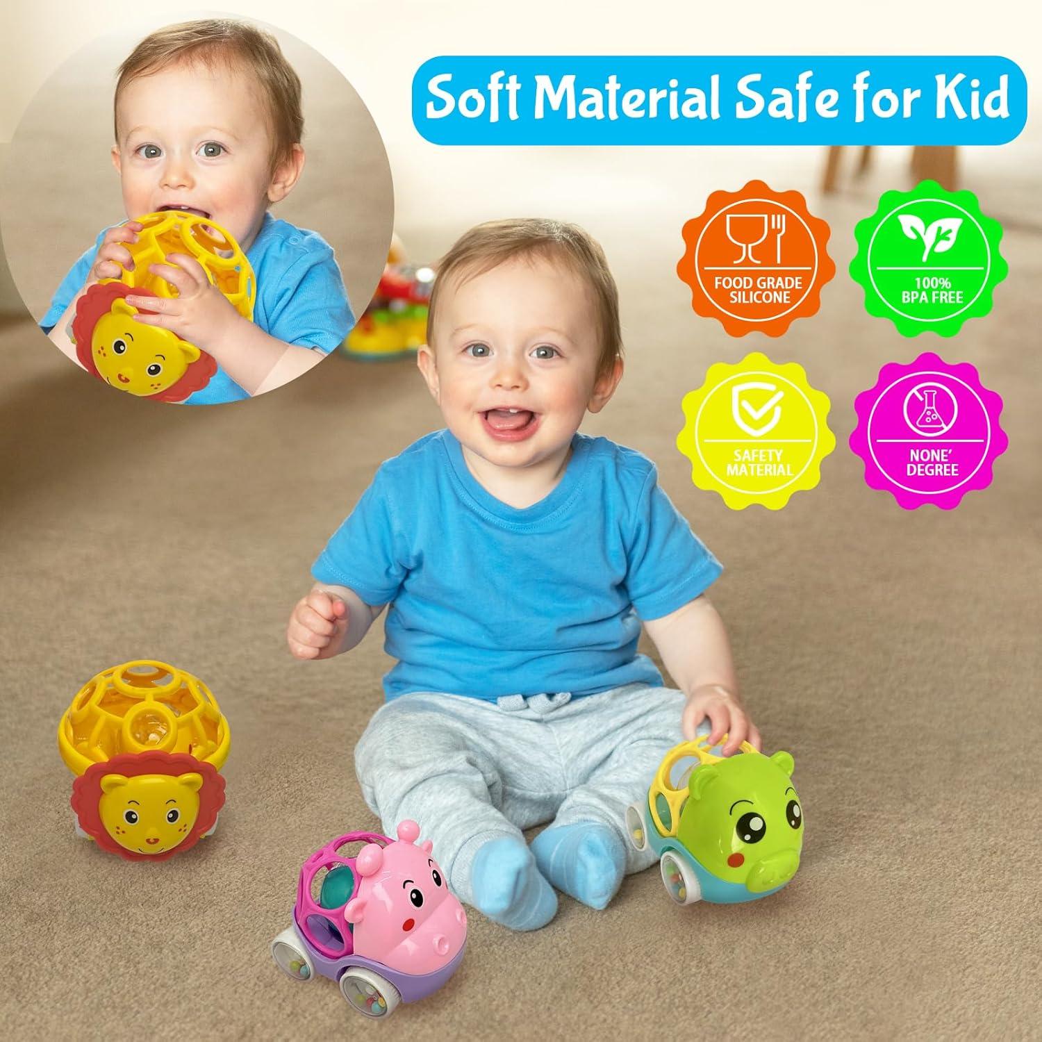 Sonajero de Coche de Goma Suave Fuvappil - León 25.4x14.5cm