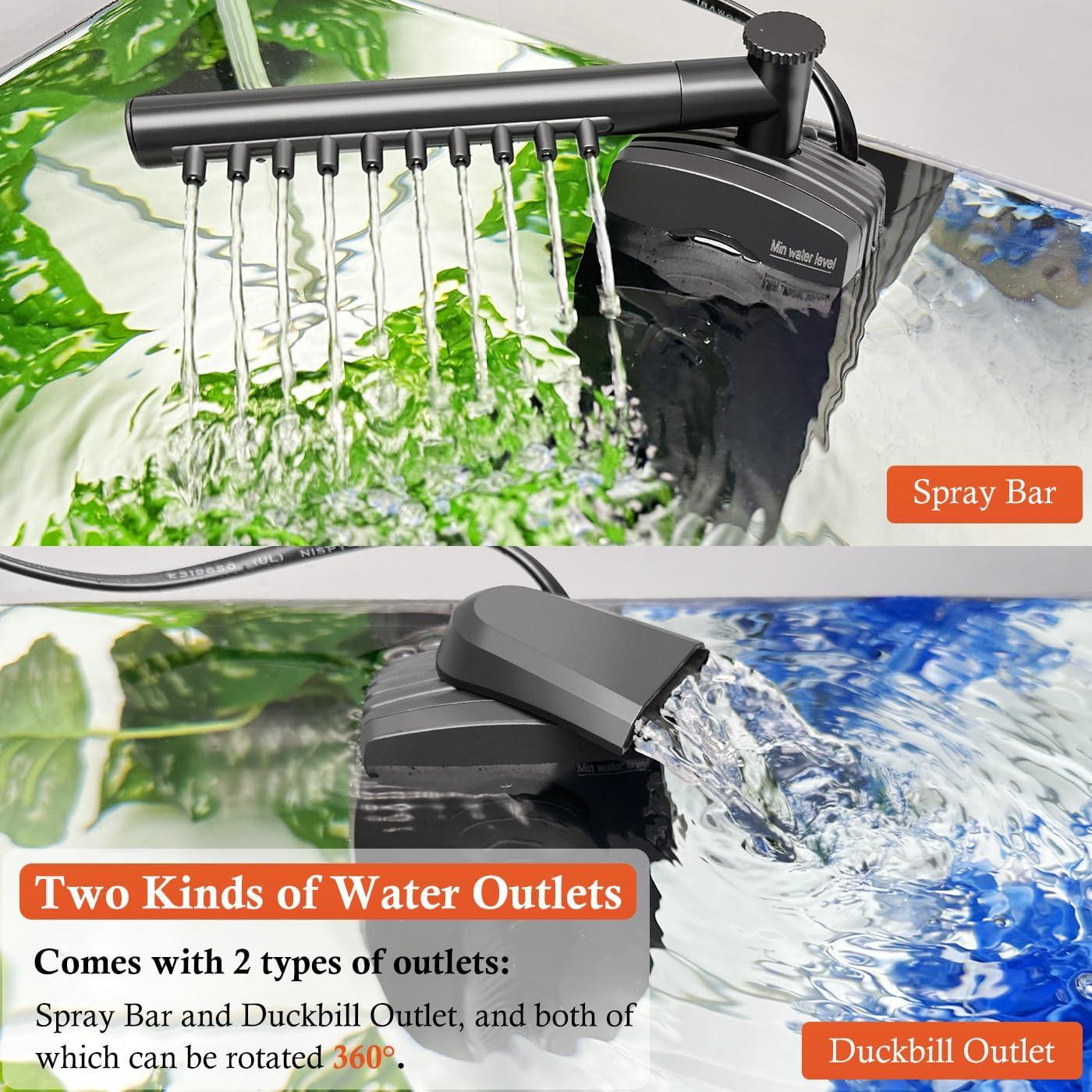 Filtro Interno para Acuario FEDOUR 8W 625L/h Silencioso